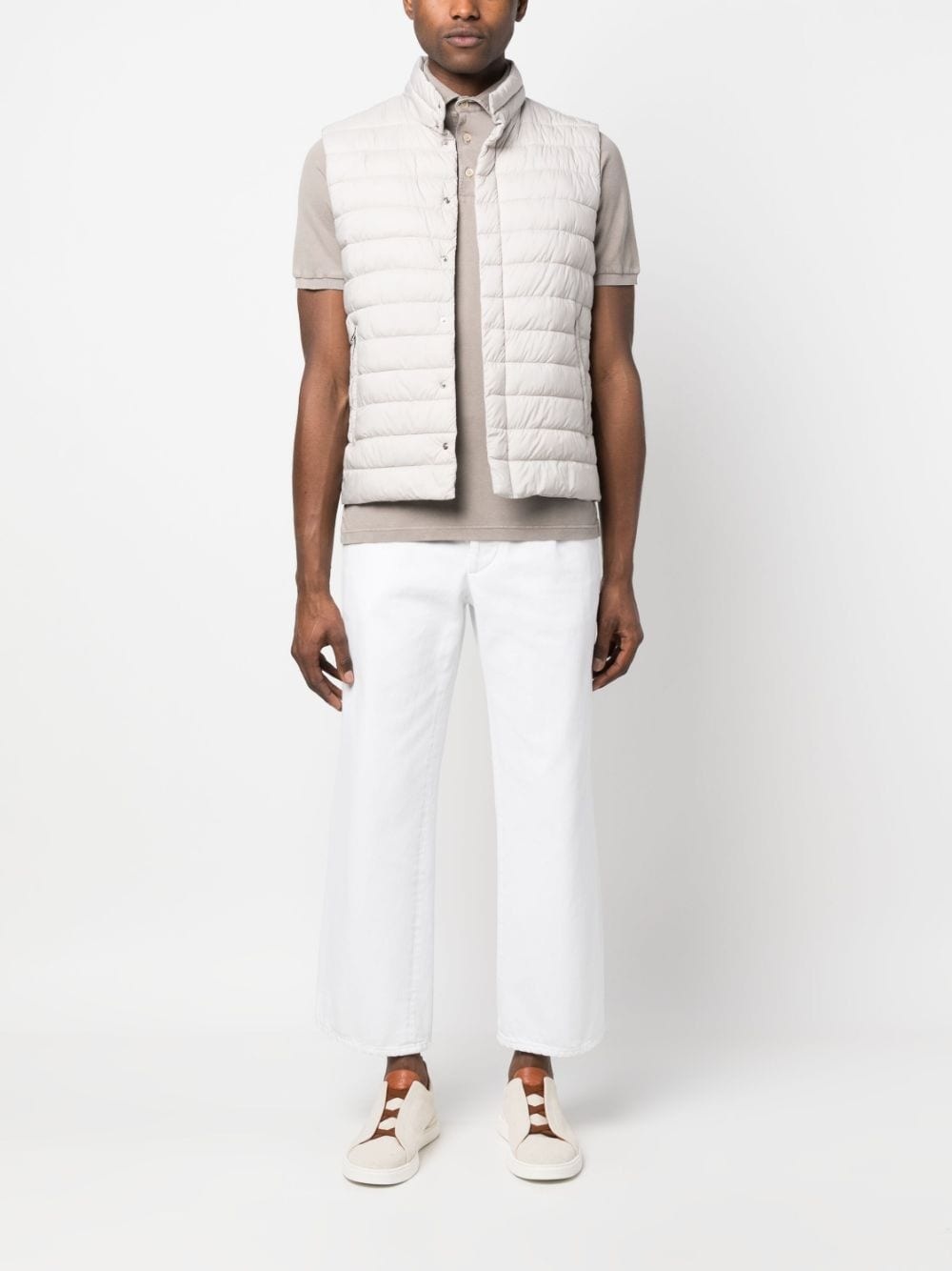 padded press-stud vest - 2
