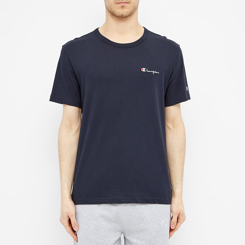 Champion Reverse Weave Script Back Logo Tee - 4