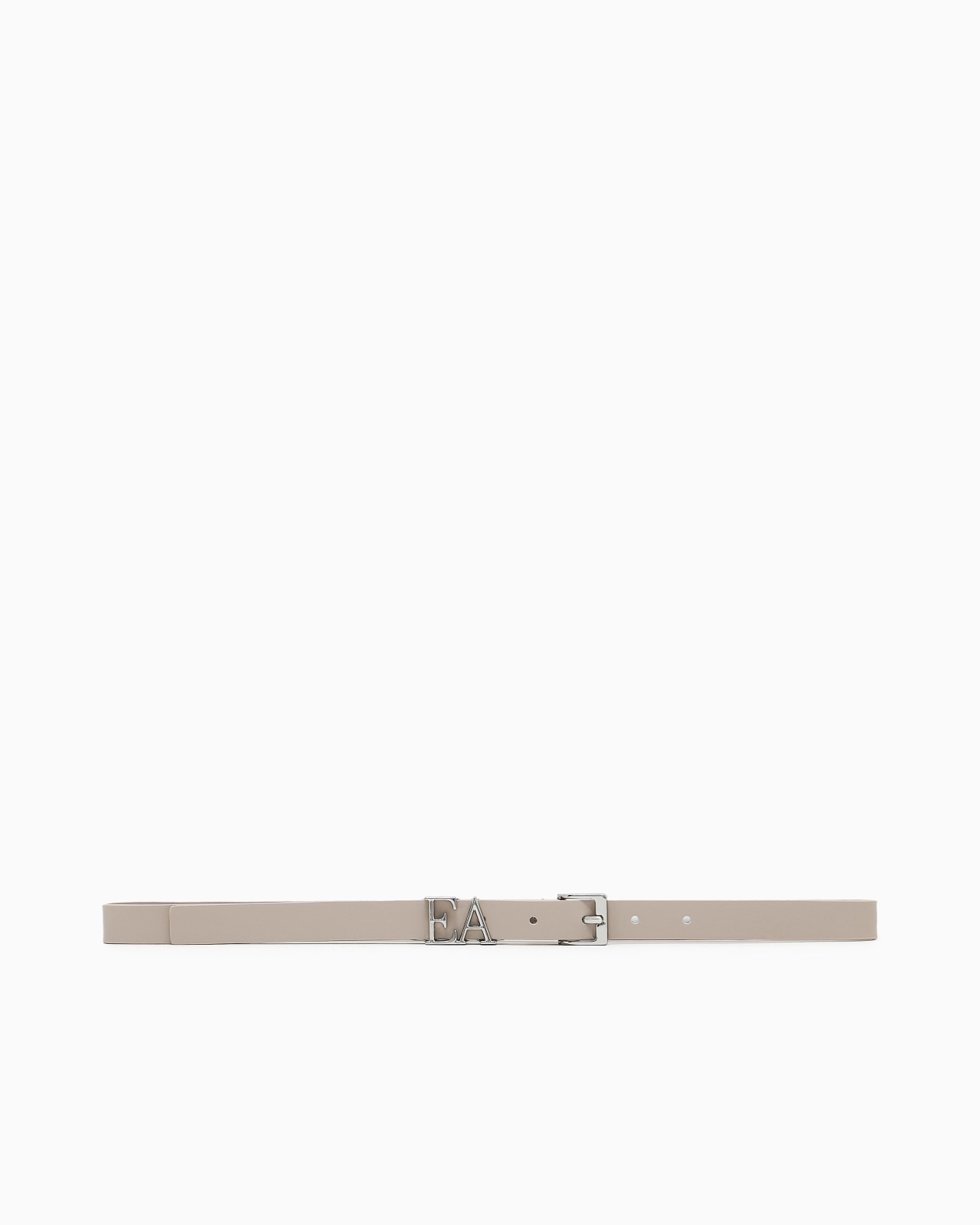 SMOOTH LEATHER BELT WITH MOULDED EA BUCKLE - 3