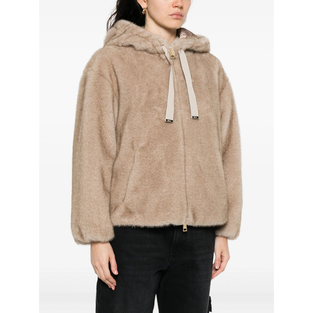 Herno Brown Jackets - Faux Fur & Shearling Jackets Women - 2