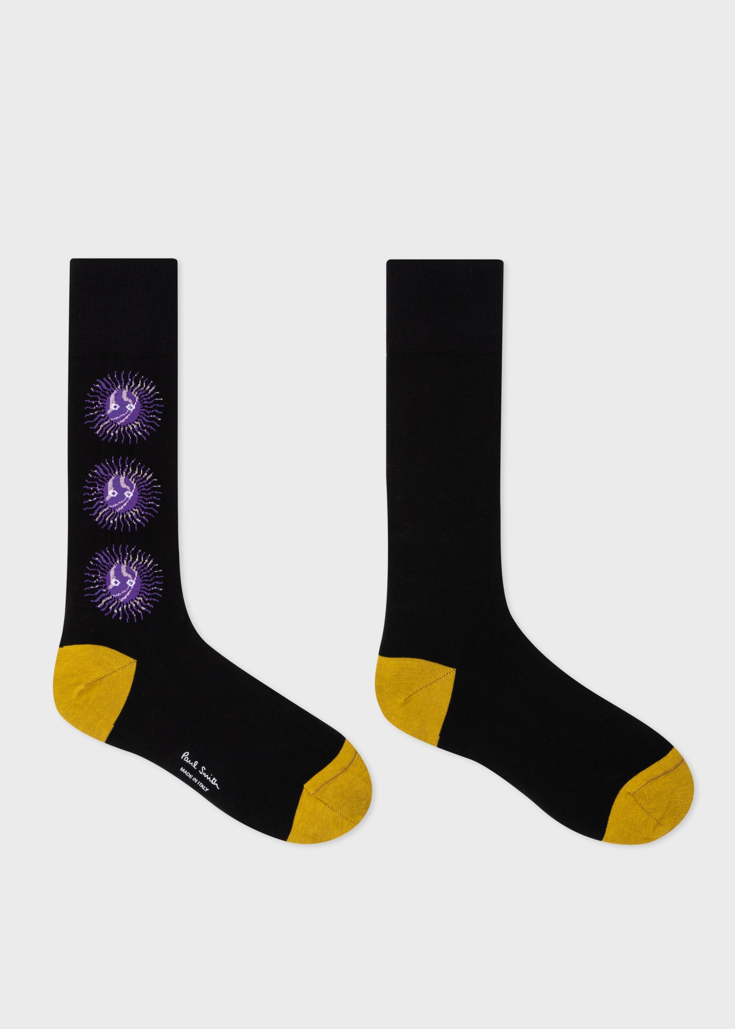 Black Cotton-Blend 'Sun' Socks - 2