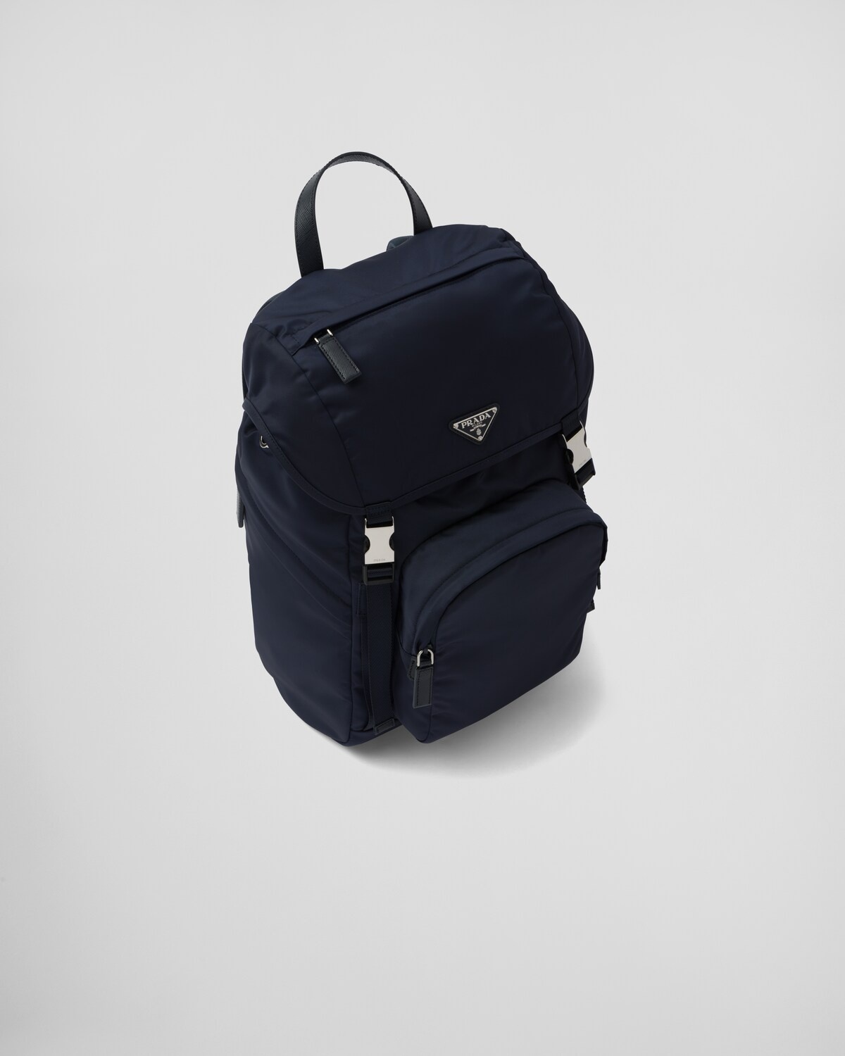 Re-Nylon and Saffiano leather backpack - 3