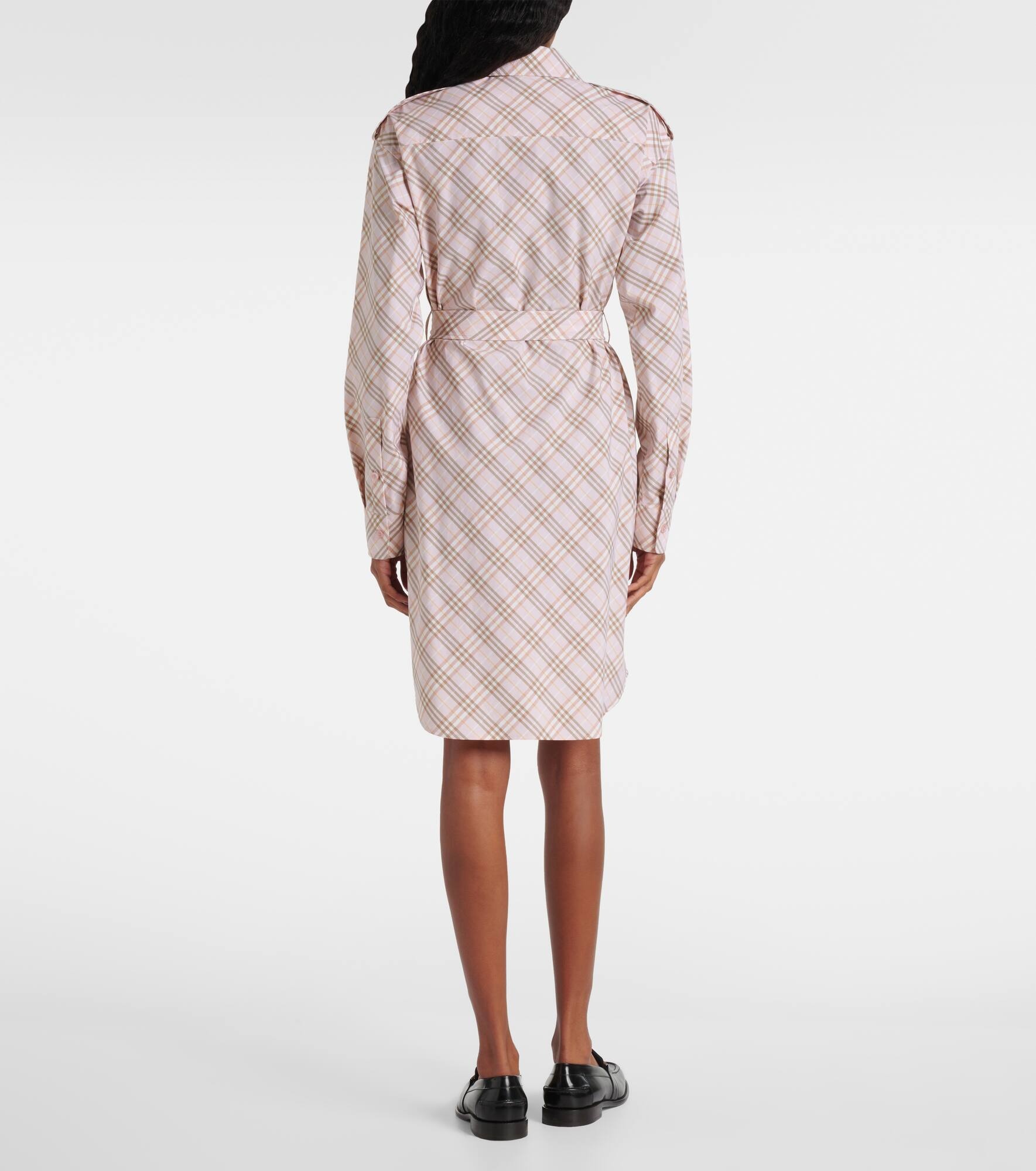 Burberry Check cotton shirt dress - 3