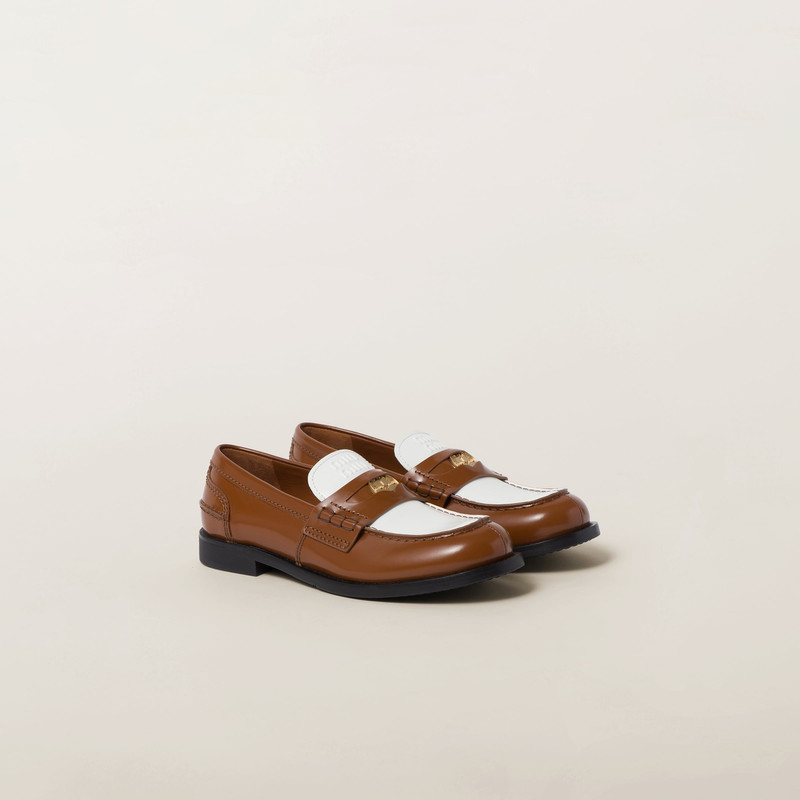 Leather penny loafers 1