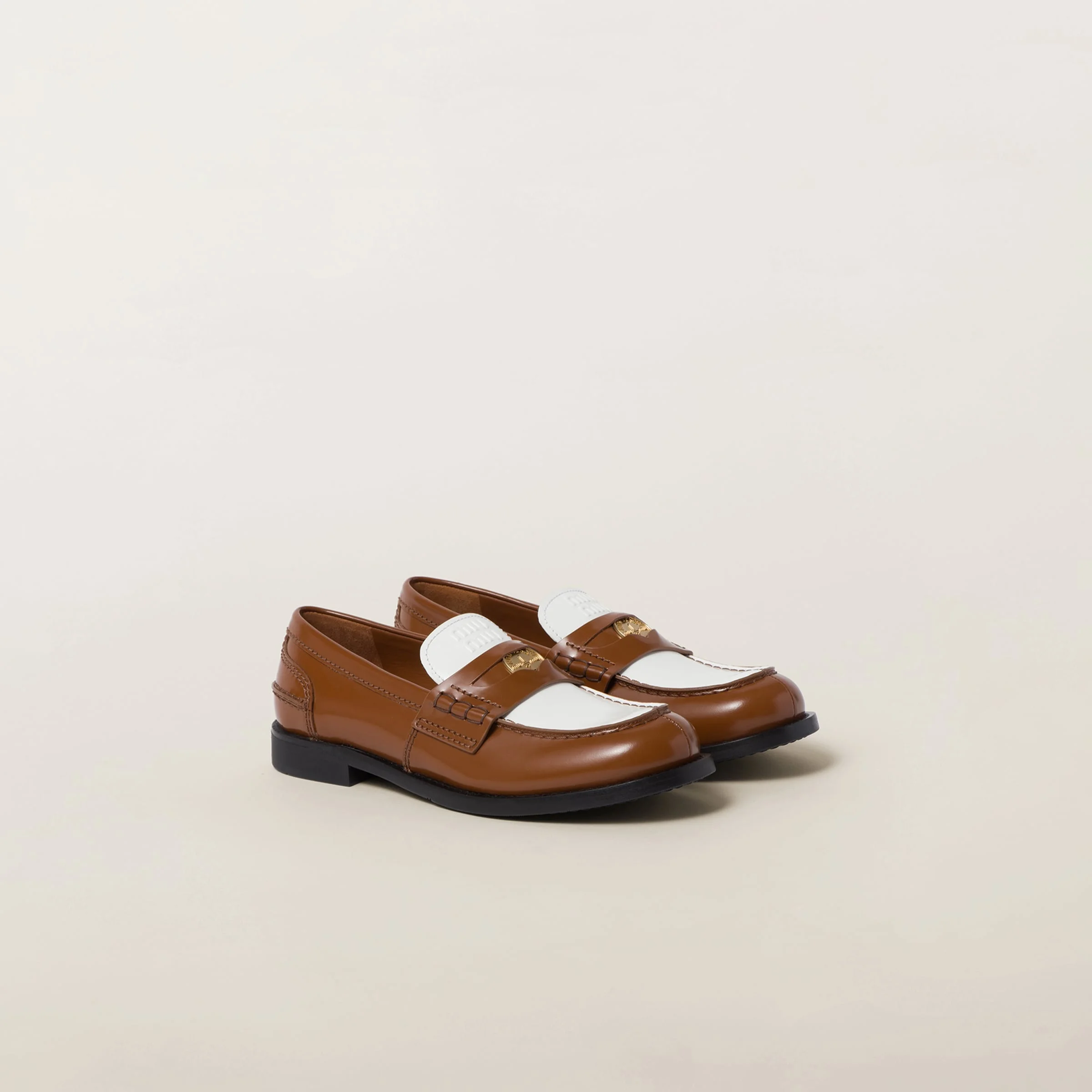 Leather penny loafers - 1