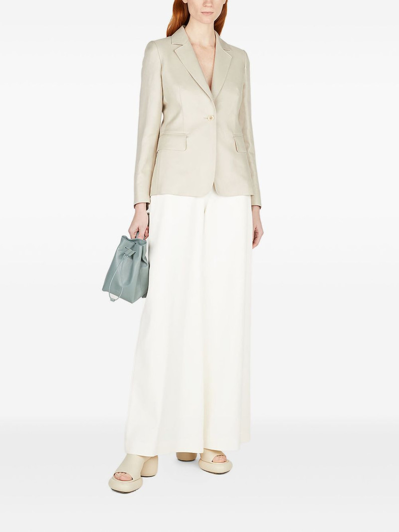 Max Mara single-breasted linen blazer outlook