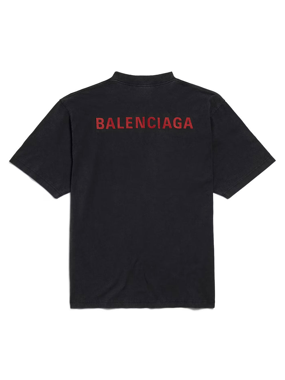 Balenciaga Back Medium Fit T-Shirt In Faded Jersey - 4
