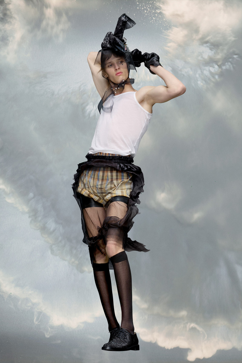 Maison Margiela Décortiqué pencil skirt outlook