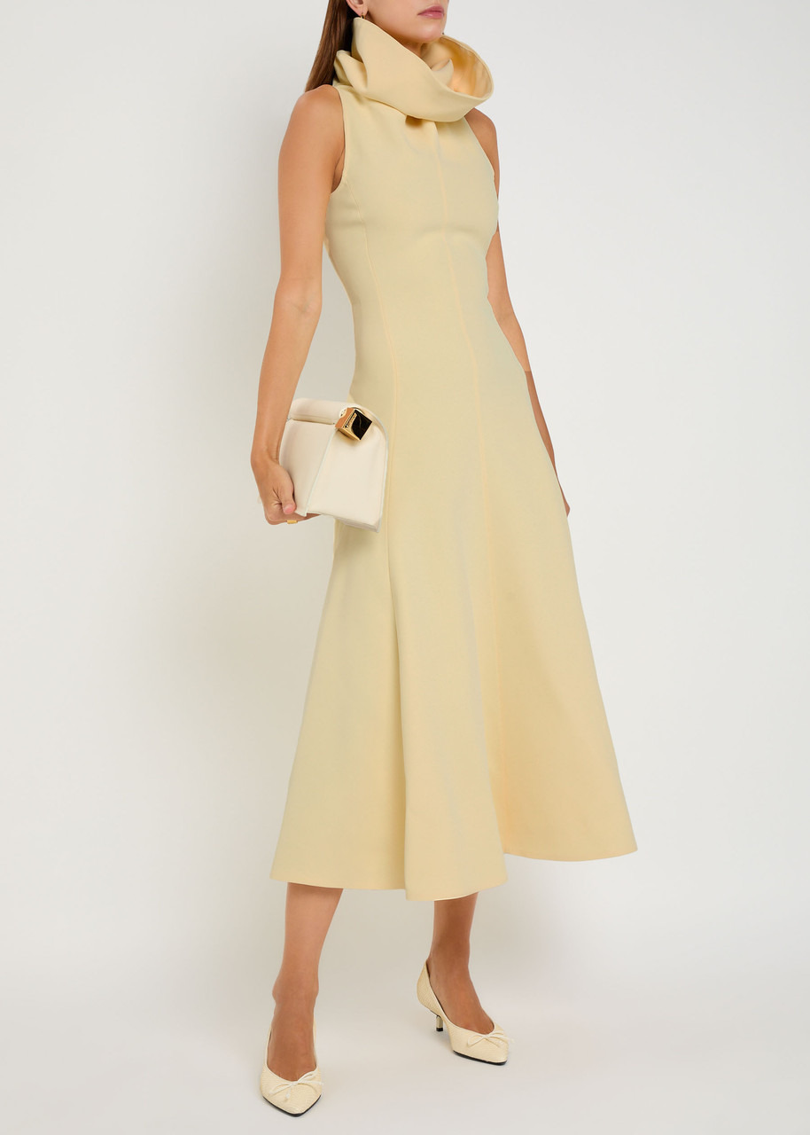 Jacquemus La Robe Triangle Crepe Midi Dress - 4