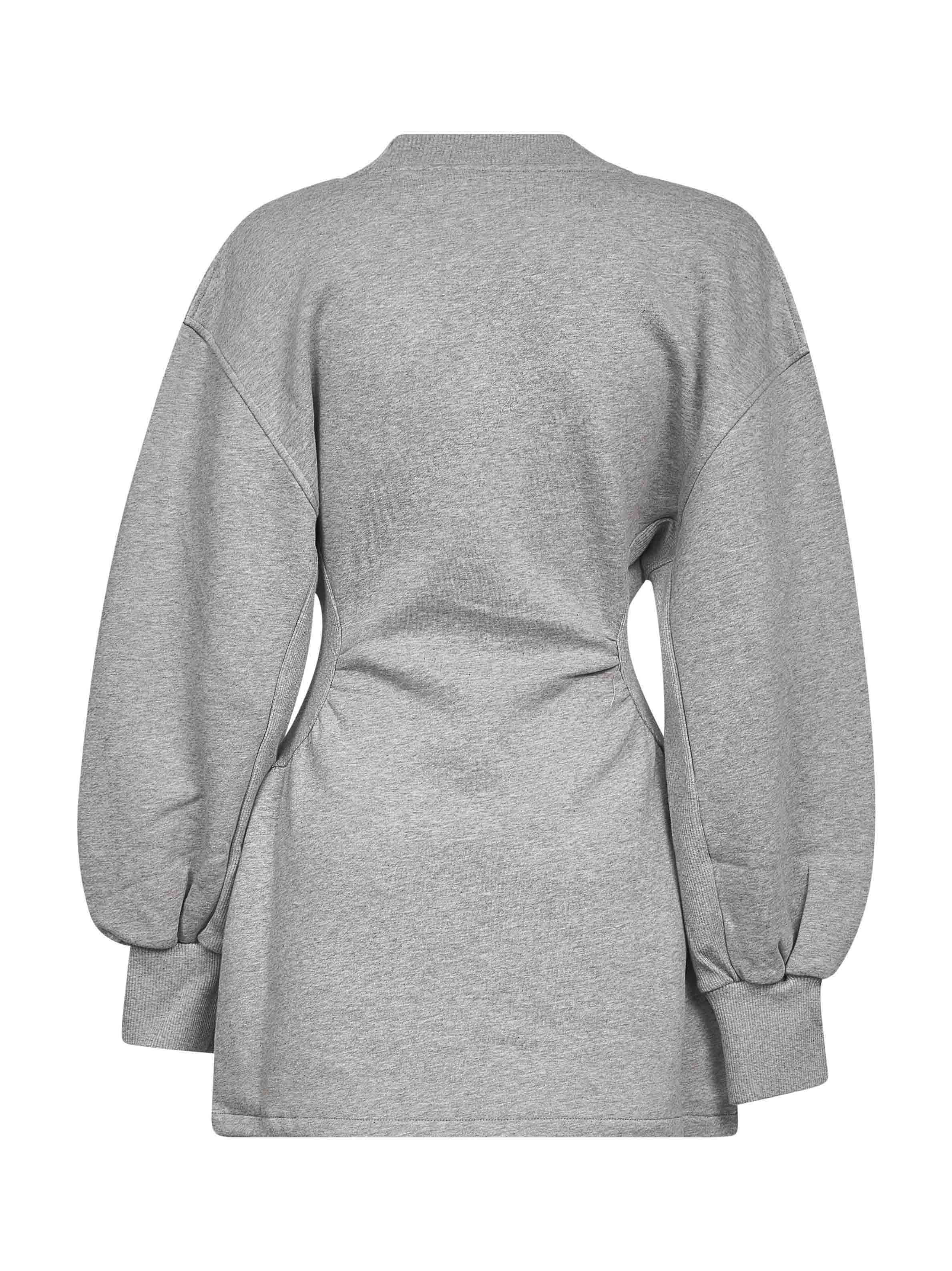 Grey american fleece mini dress - 2