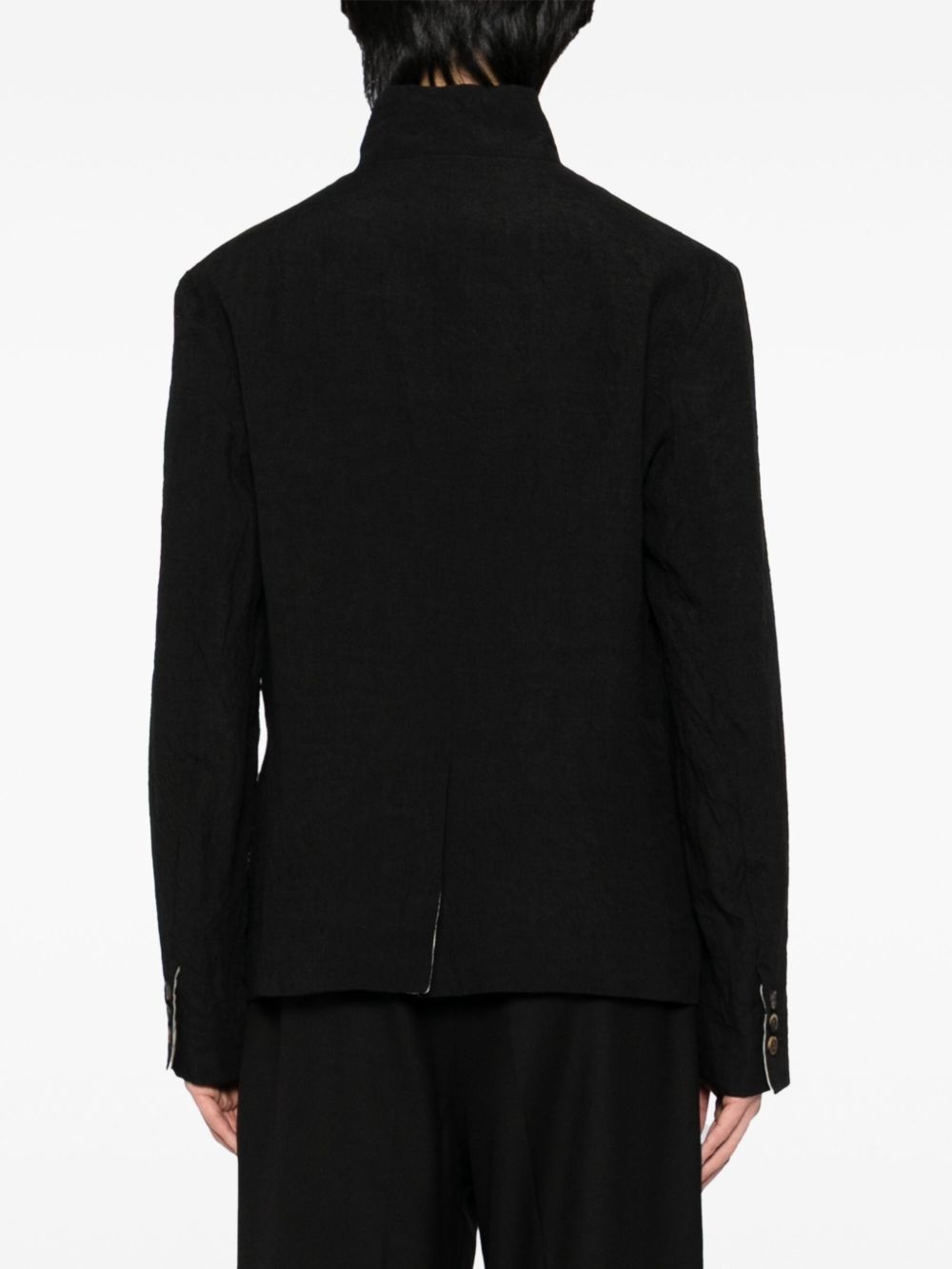 stand up-collar jacket - 4