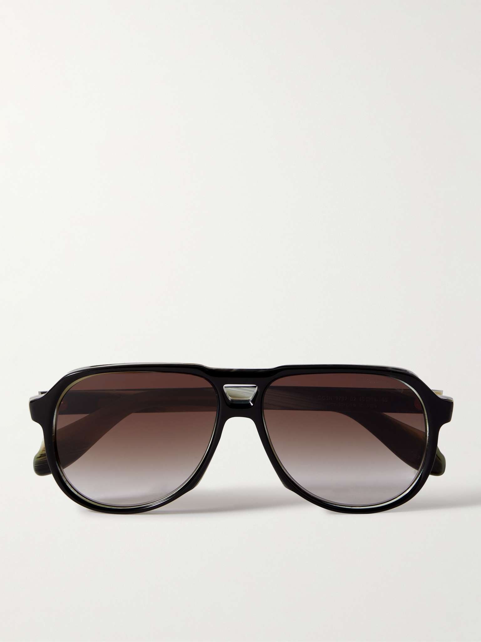 Aviator-Style Acetate Sunglasses - 1