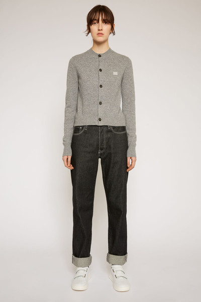 Acne Studios Crew neck cardigan grey melange outlook