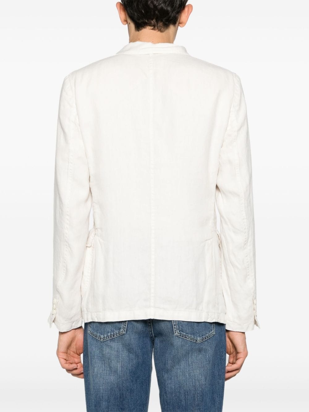 peak-lapels double-breasted blazer - 4