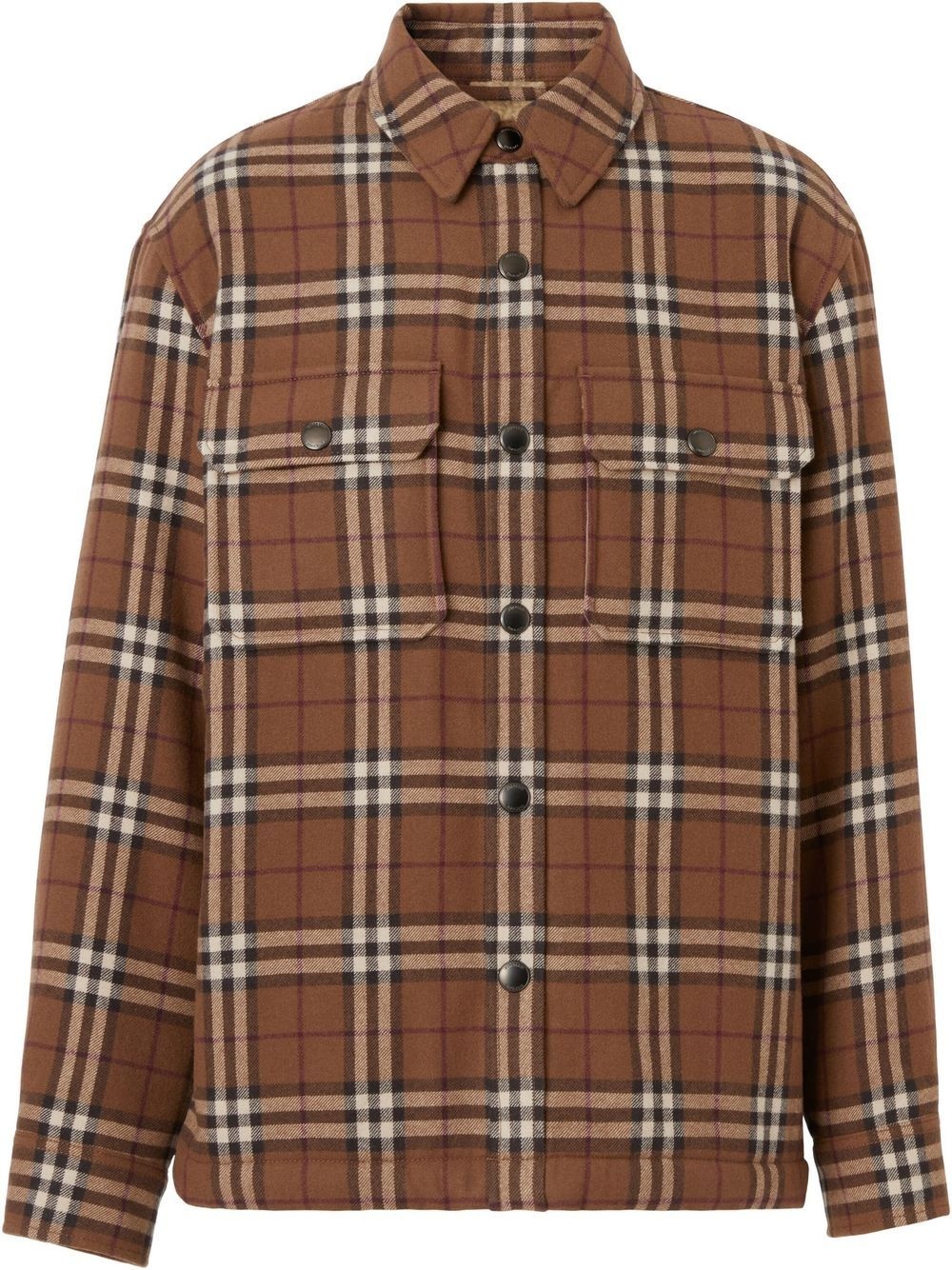 Vintage check shirt jacket - 1