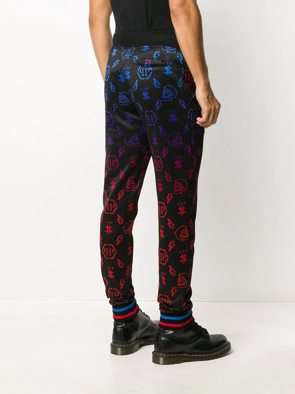 skull-print jogging trousers - 4