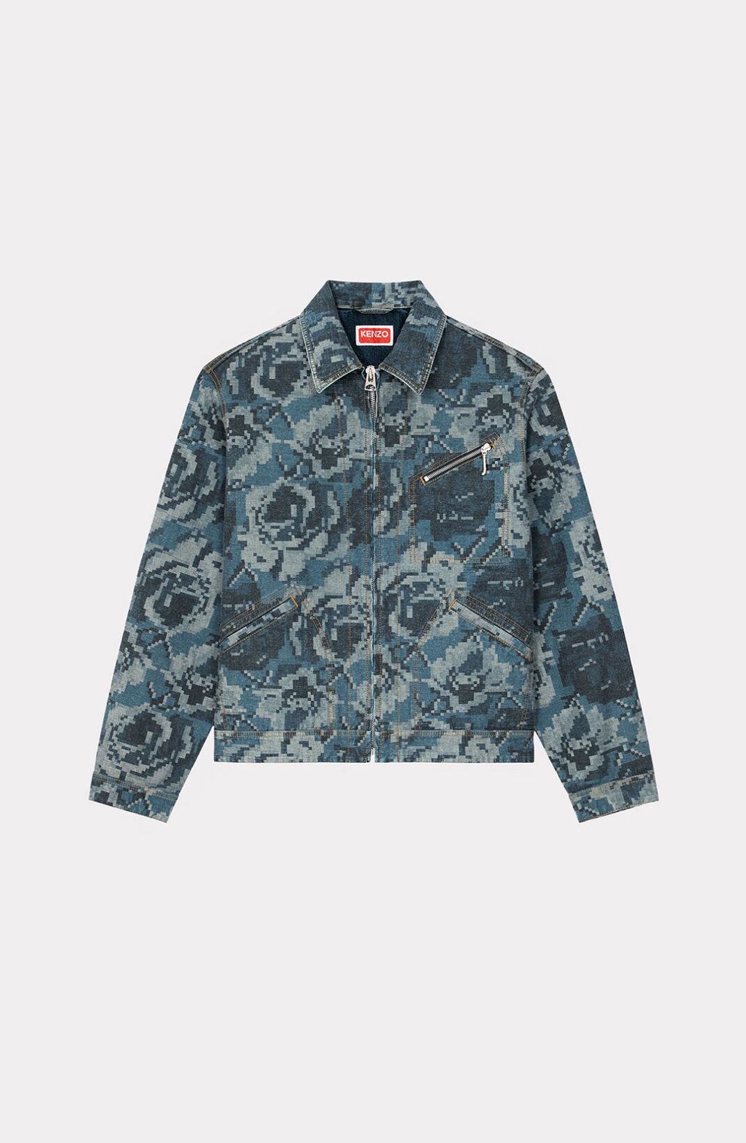 'Pixel Rose' denim jacket - 1