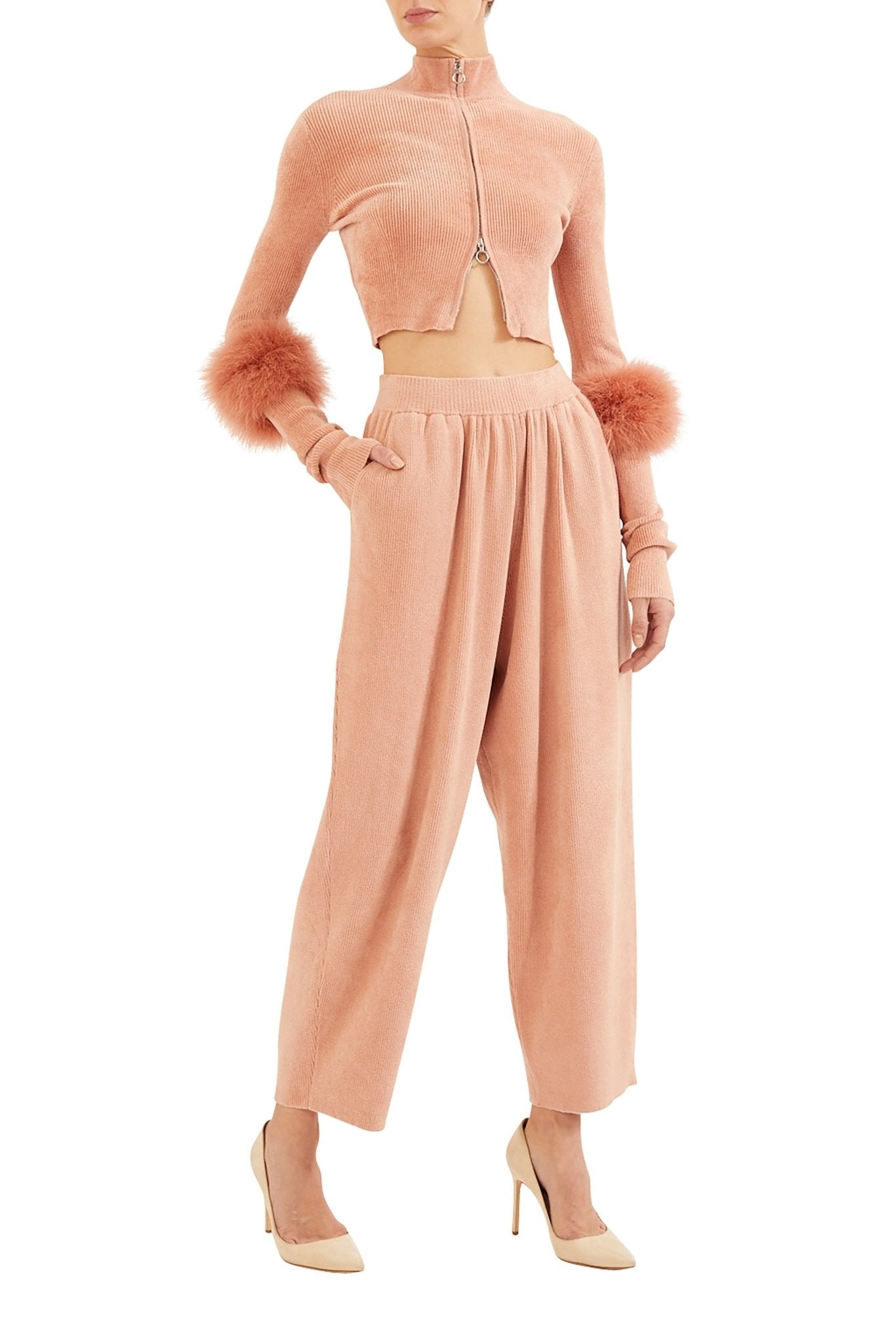 Chenille Tapered Pant - 3