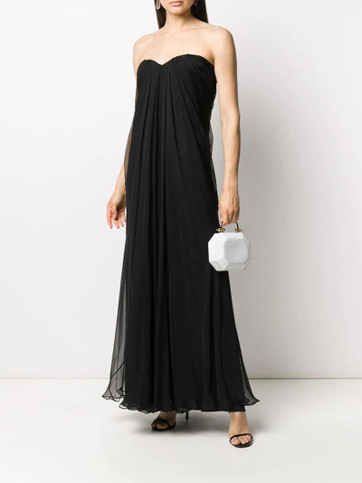 Alexander McQueen draped details long dress outlook