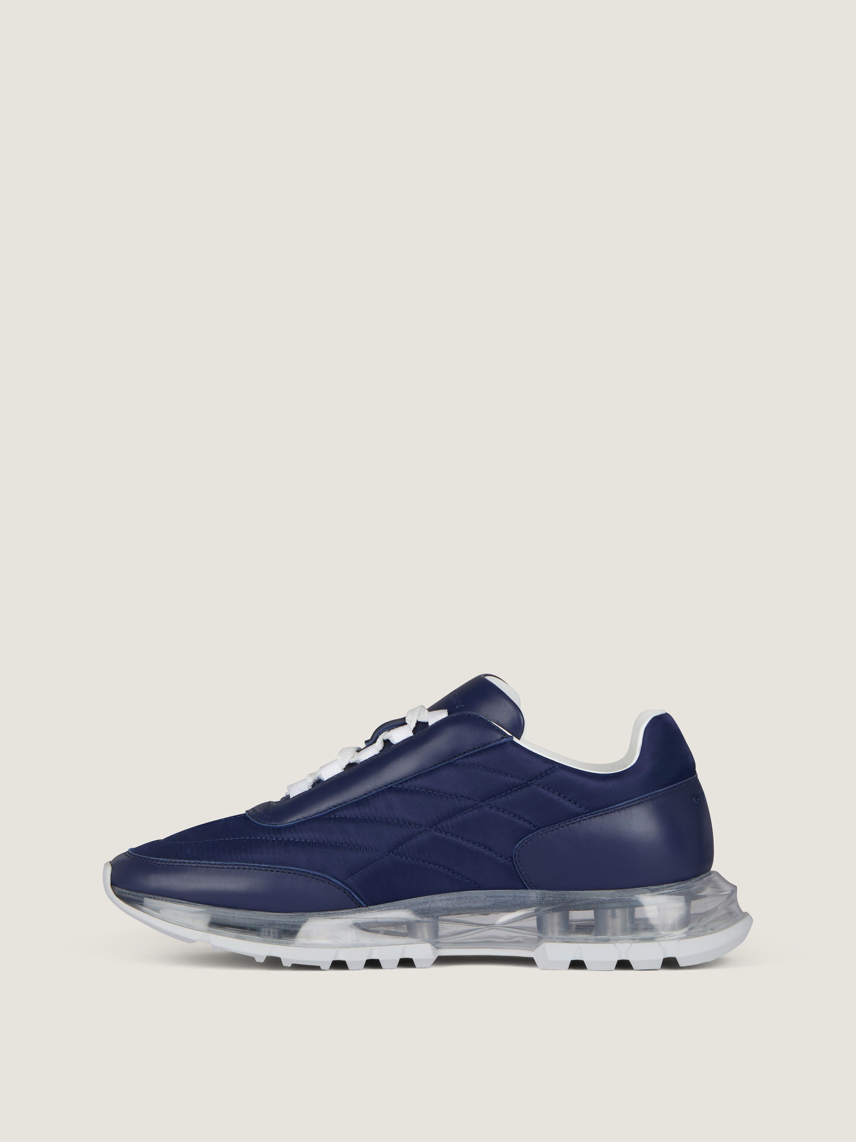 TRAINERS SNEAKERS IN PADDED NYLON AND LEATHER - 3
