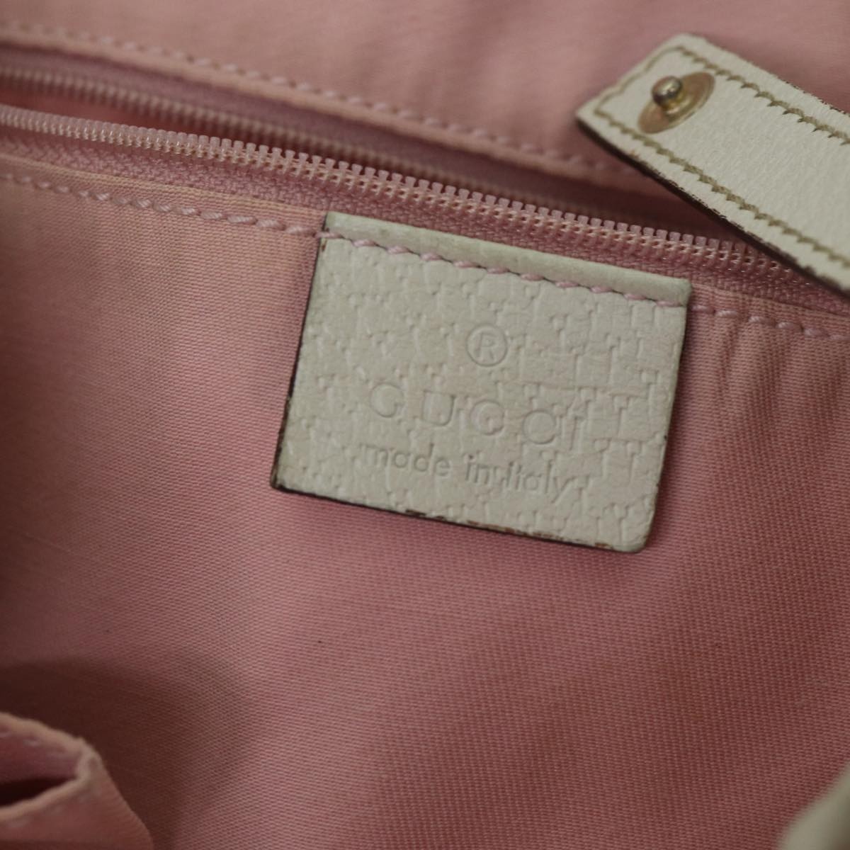 GUCCI GG Canvas Tote Bag Gold Pink - 15