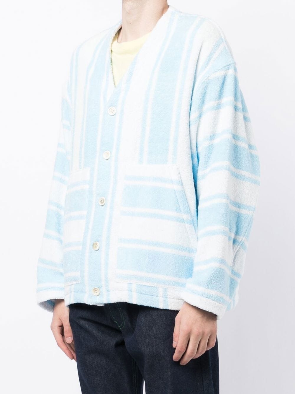 striped cotton cardigan - 4