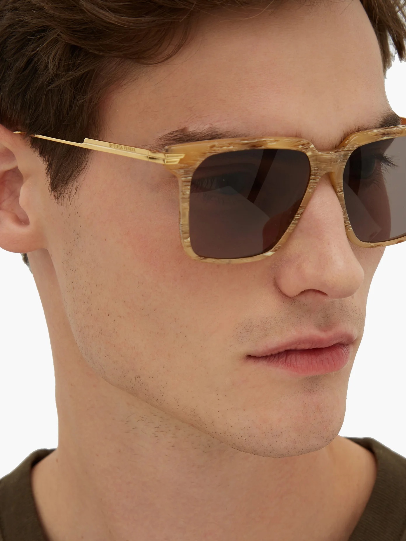 D-frame acetate and metal sunglasses - 3