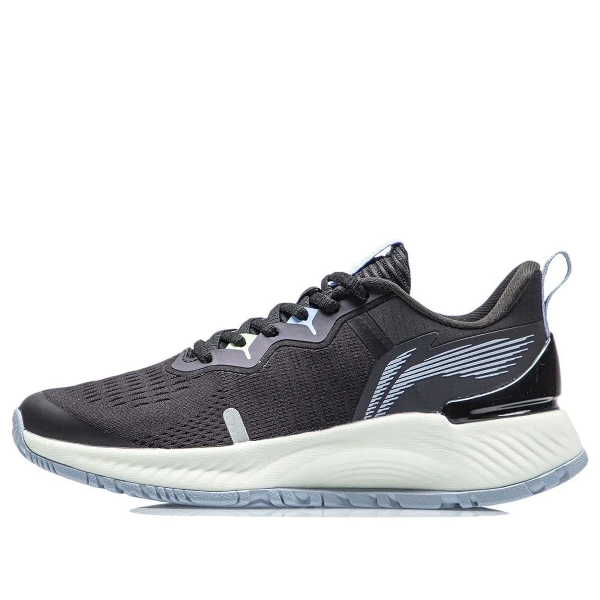 (WMNS) Li-Ning Shadow Essential 'Black White Blue' ARHR108-3 - 1