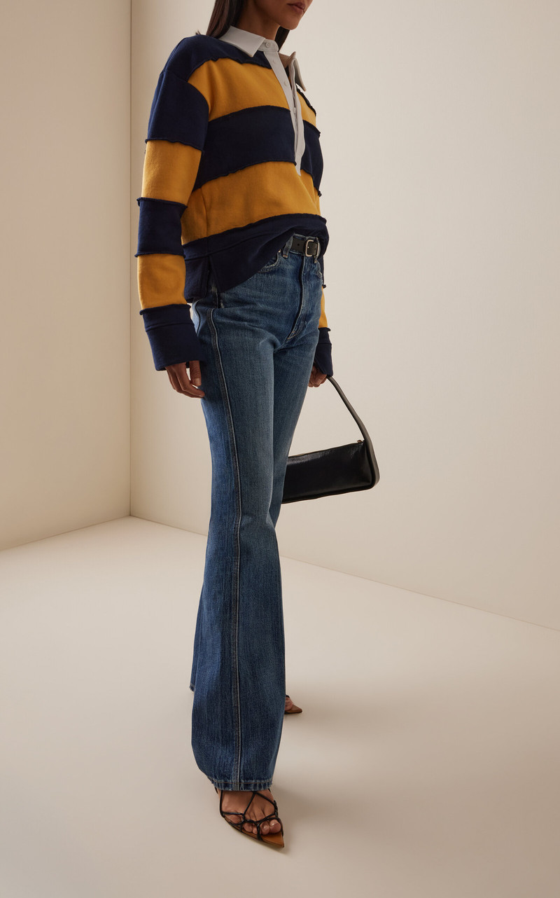 RÙADH The Clyde Rigid High-Rise Flared Jeans blue outlook