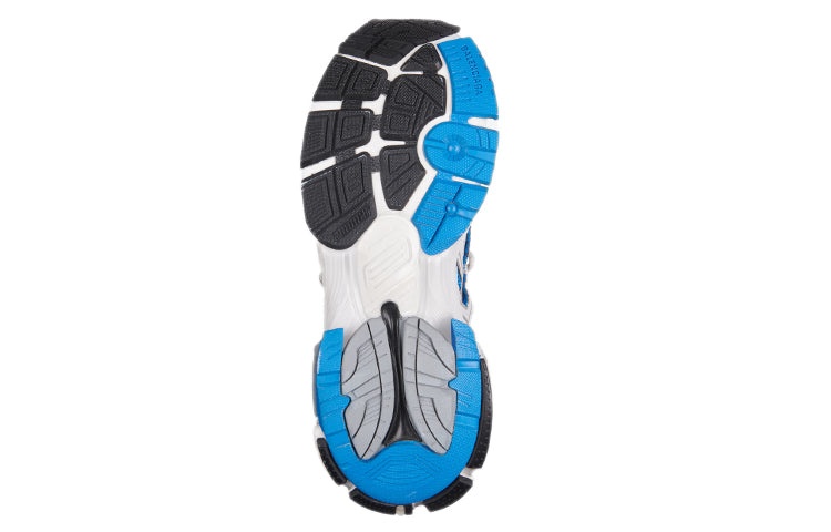 (WMNS) Balenciaga Runner Sneakers 'White Blue Mesh and Nylon' 677402W3RB34912 - 6