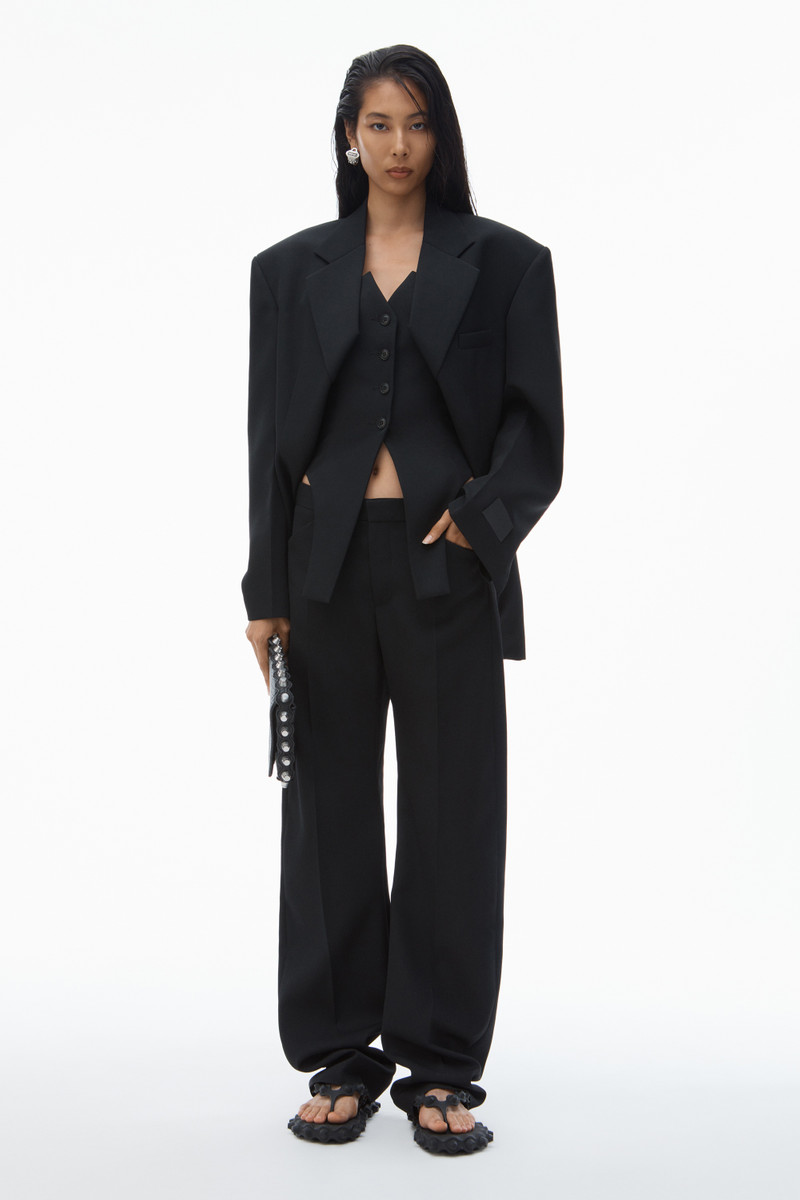 Alexander Wang Exaggerated Split Front Boxy Blazer outlook