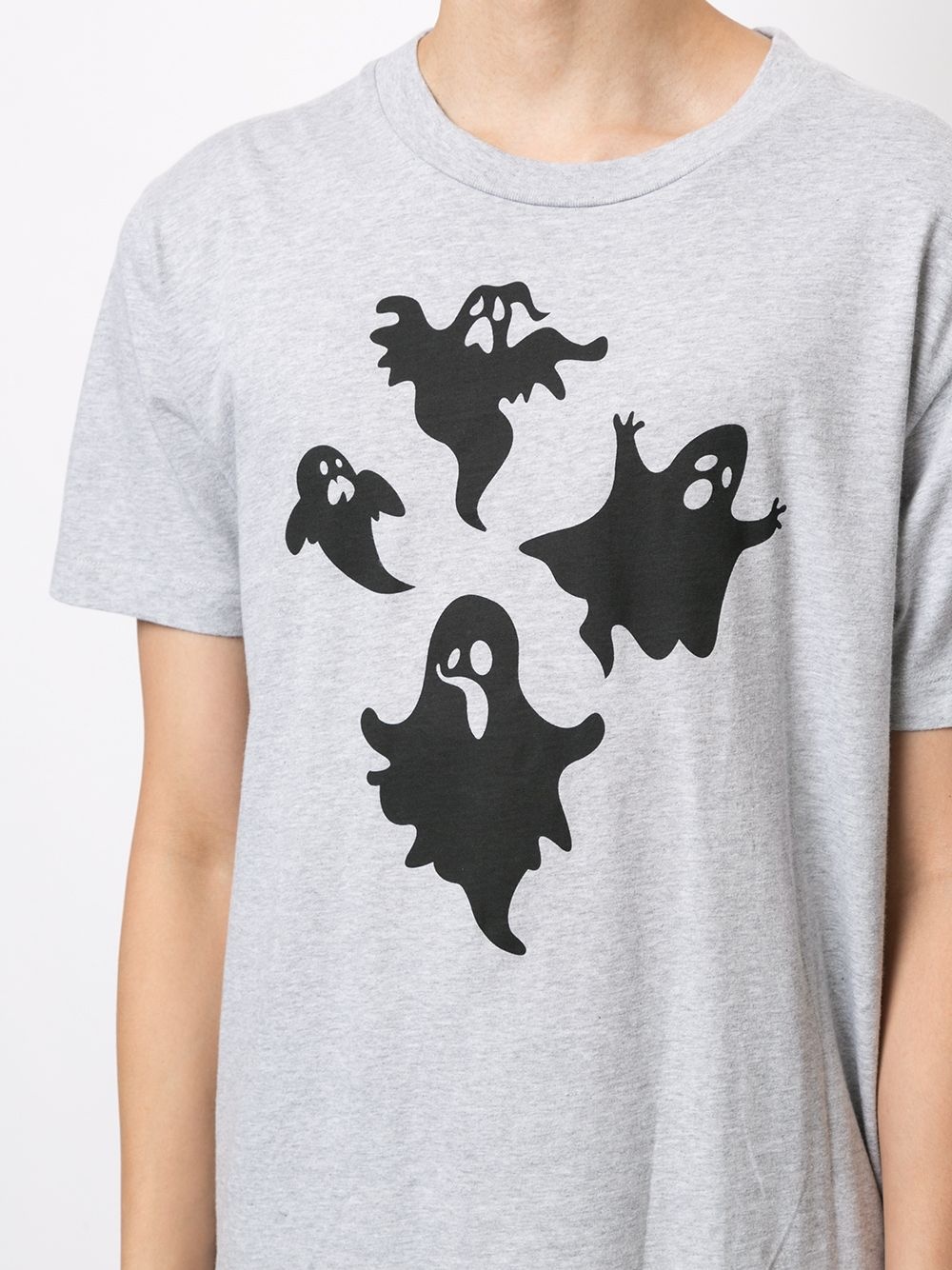 ghost-print cotton T-shirt - 5