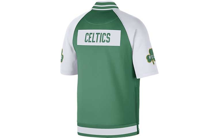 Nike Boston Celtics Dri-fit Casual Sports Breathable Short Sleeve Jacket Green DB2439-312 - 2