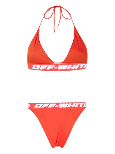 Off-White logo-tape bikini set outlook