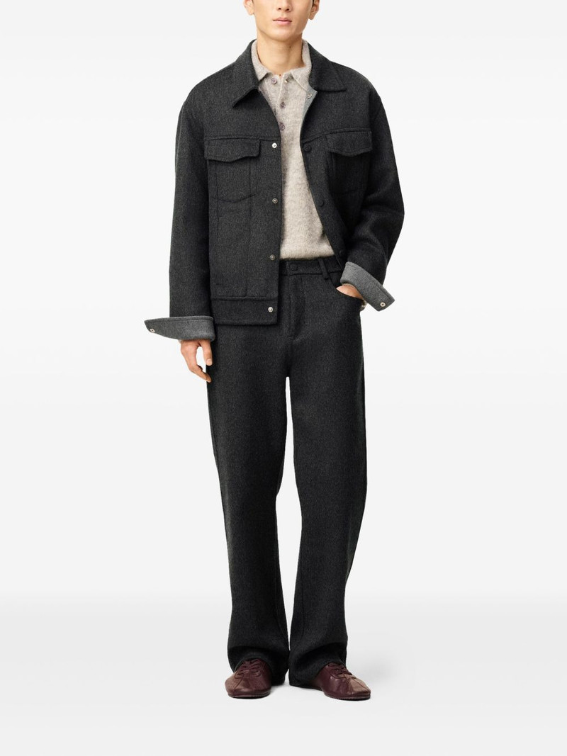 AMI Paris zipped wool trousers outlook