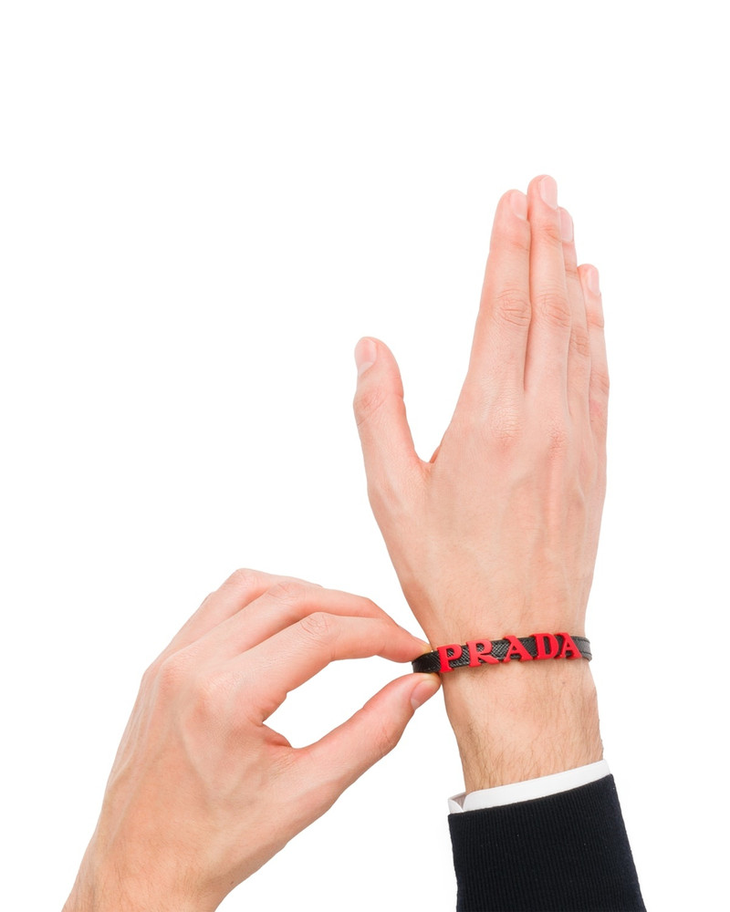 Prada Saffiano Leather Bracelet outlook