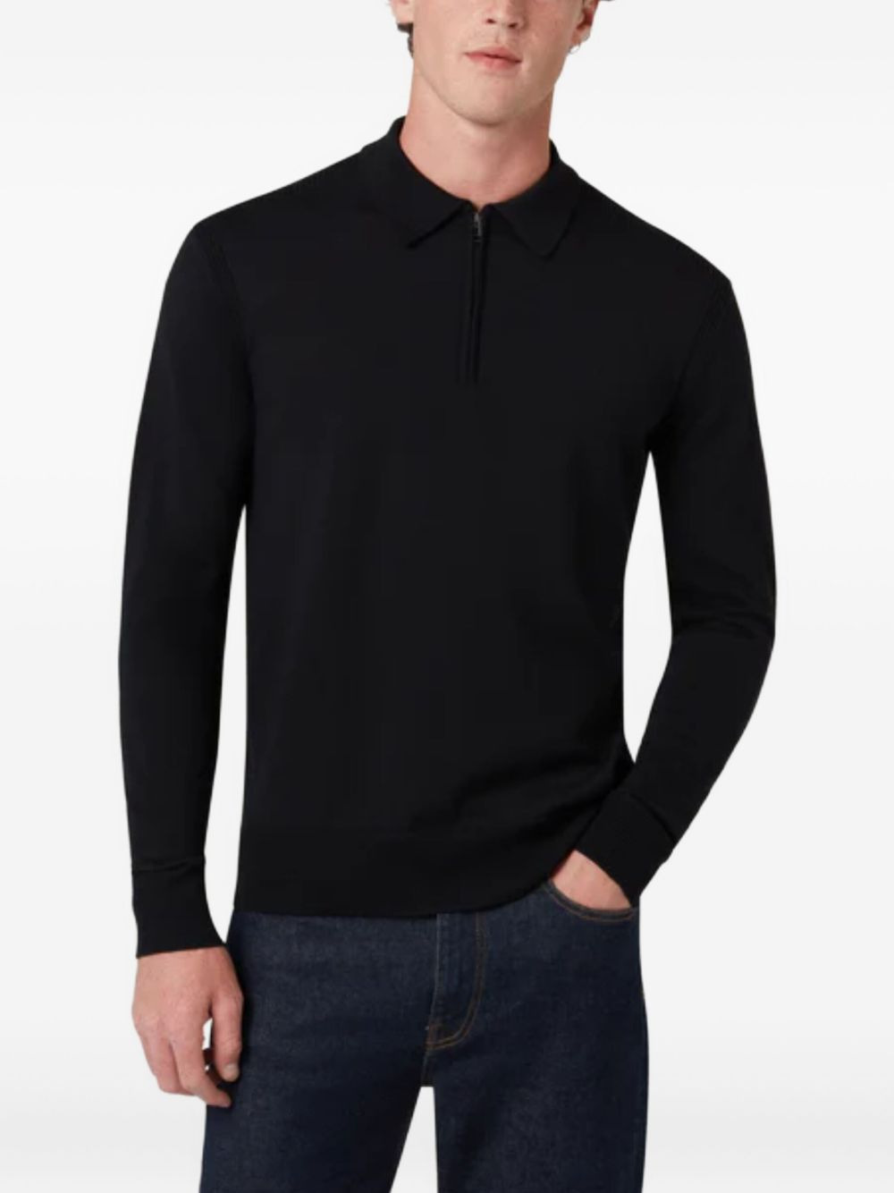 KYLE HALF-ZIP LONG-SLEEVE POLO SHIRT - 4