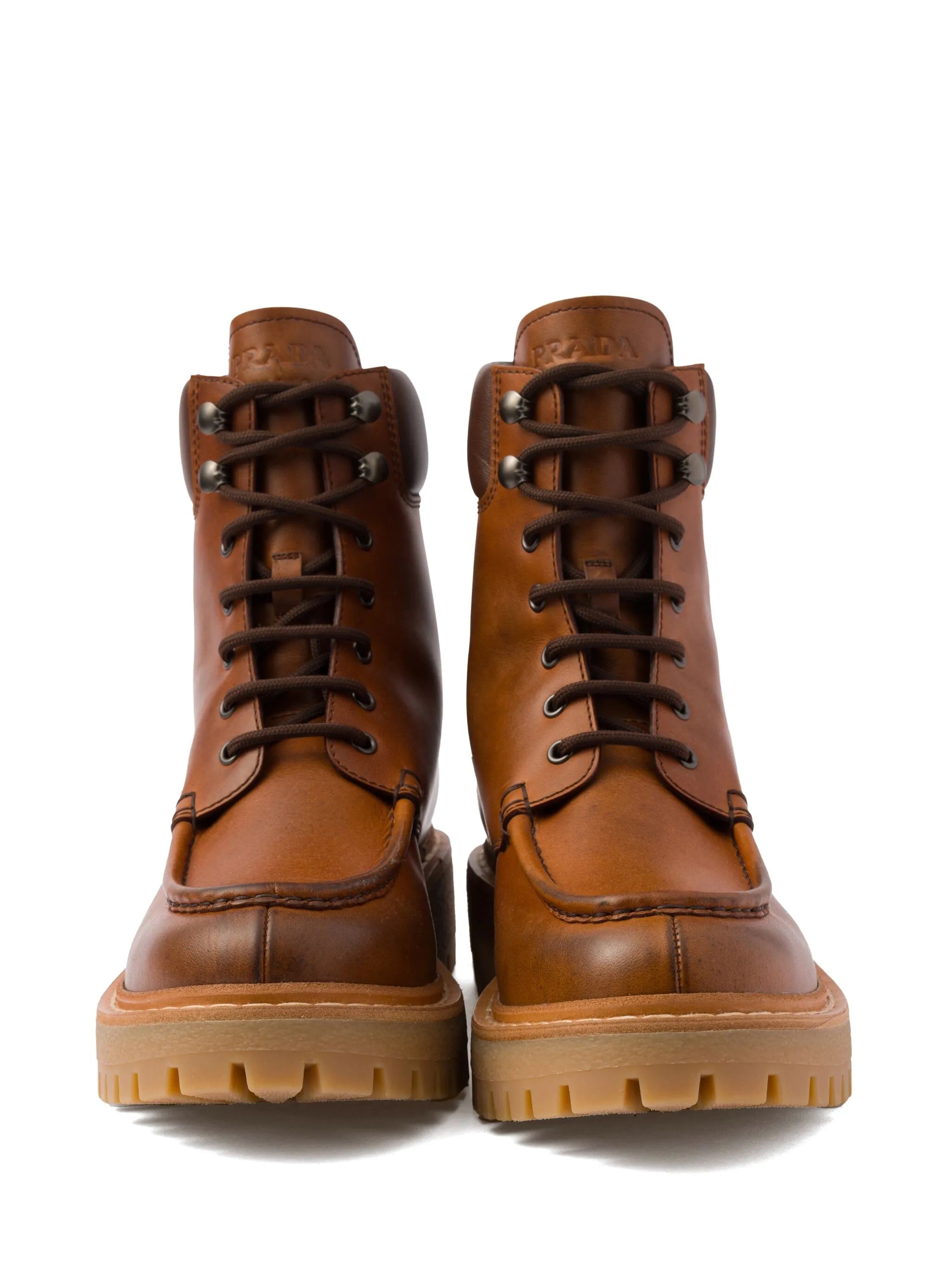 Lug-sole Leather Boots - 4