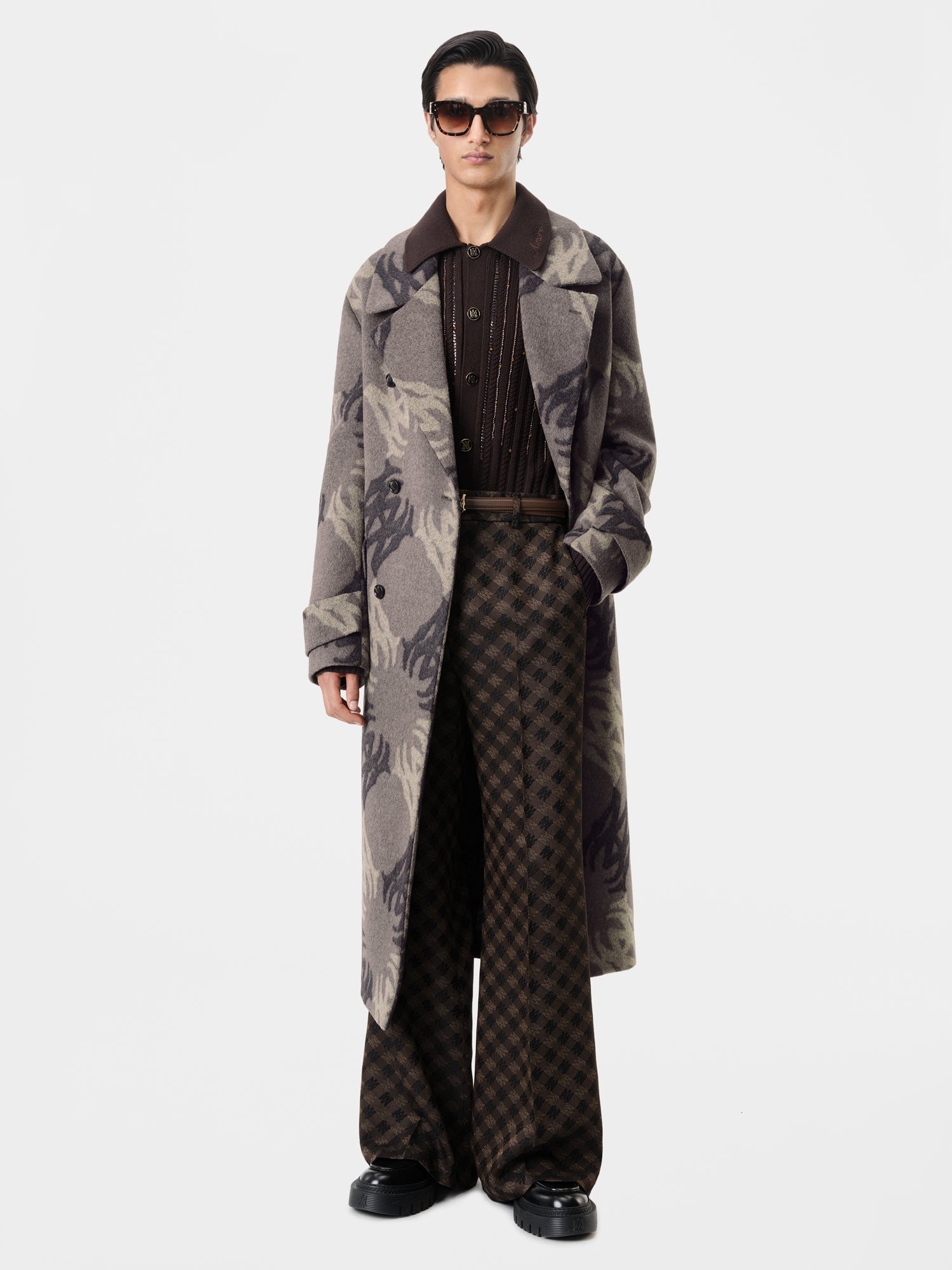 MA QUAD BRUSHED DOUBLE-BREASTED OVERCOAT - 4