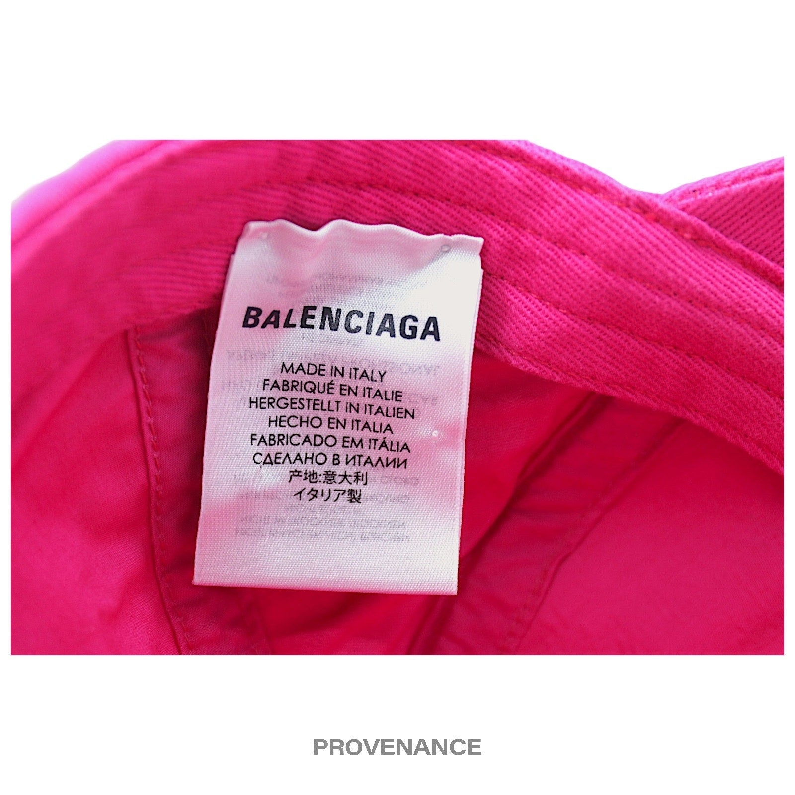 Balenciaga Hot Pink World Food Programme Logo Cap BALENCIAGA Balenciaga Support World Food Programme Hat  main image 2