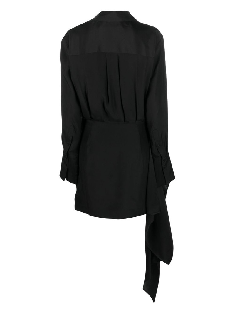 GAUGE81 Gravia draped silk minidress outlook