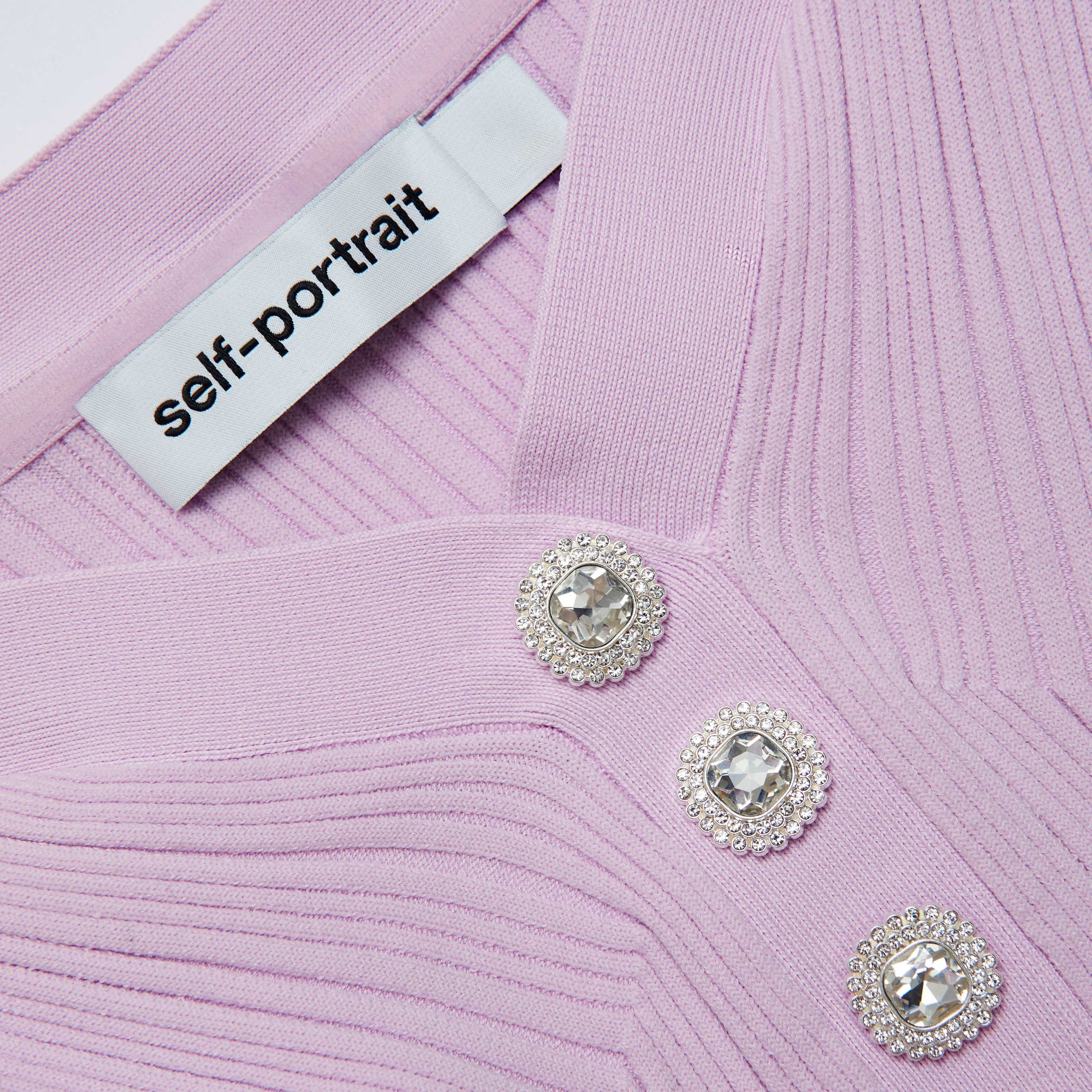 Pink Ribbed Knit Mini Dress - 5
