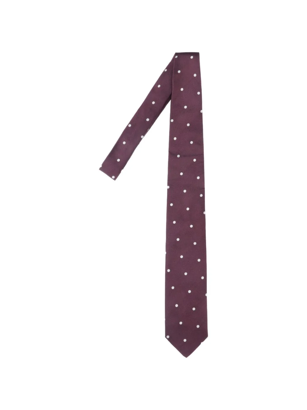 polka-dot silk tie - 1