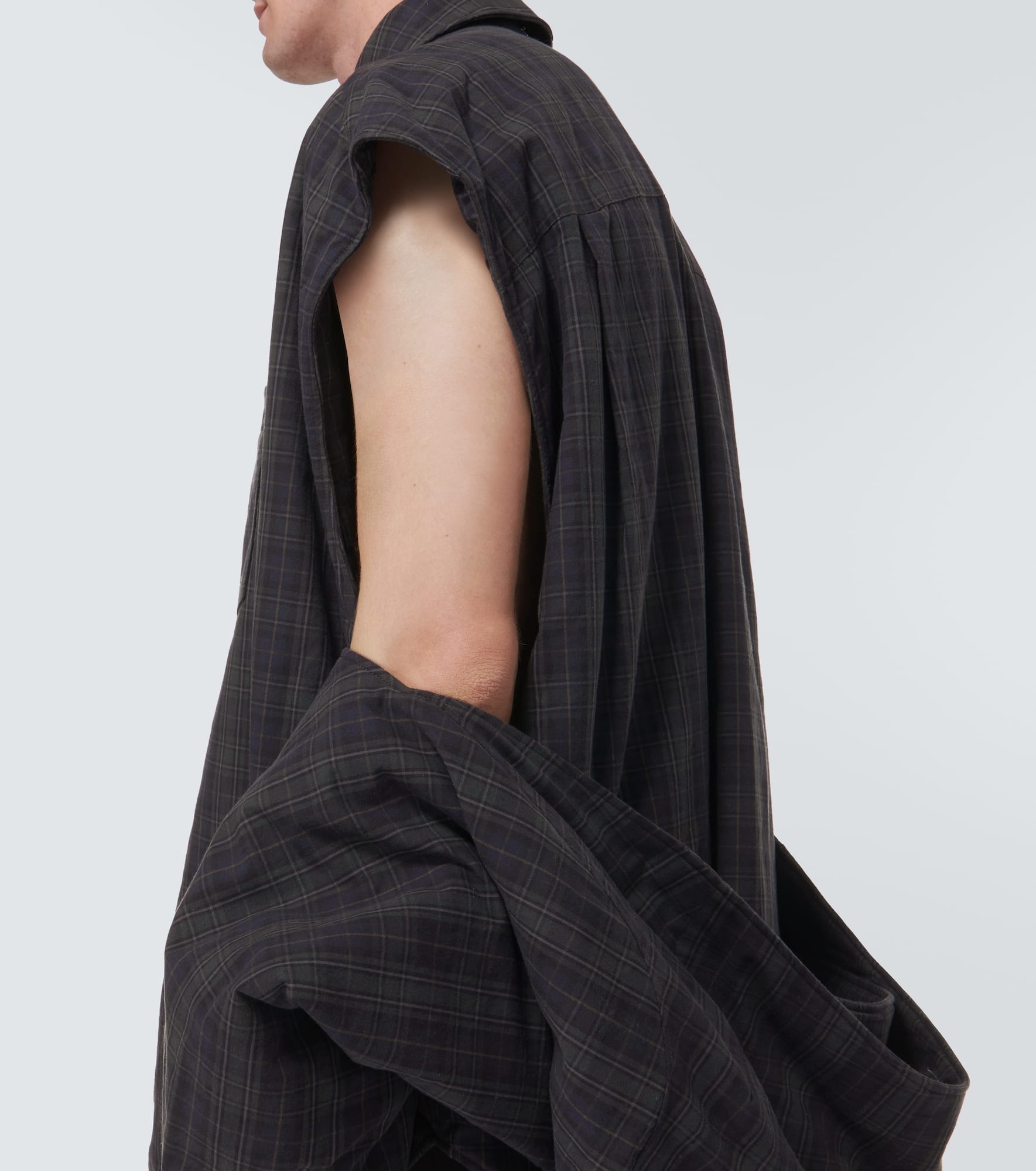Checked cotton flannel shirt - 6