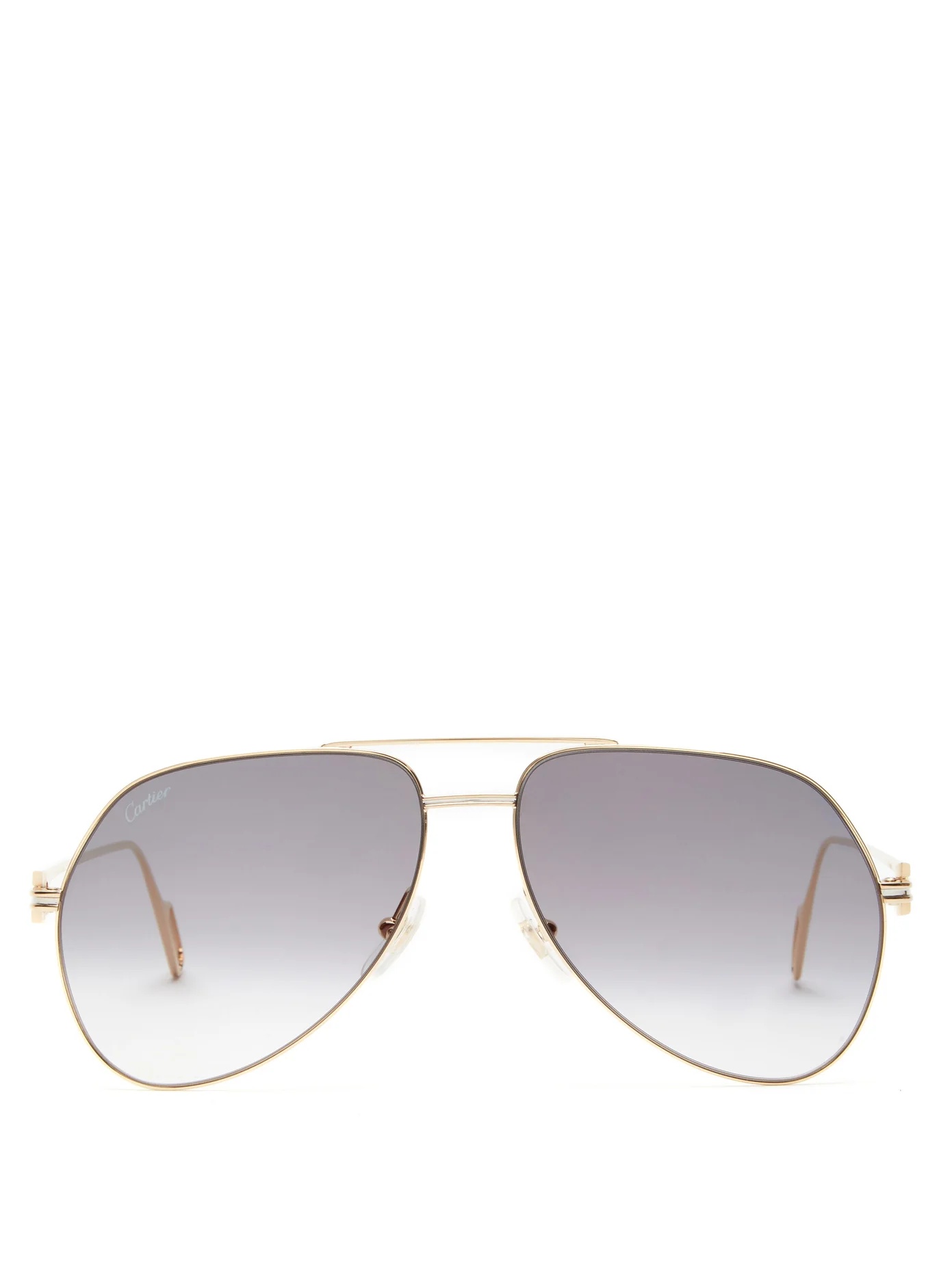 Première de Cartier aviator metal sunglasses - 1