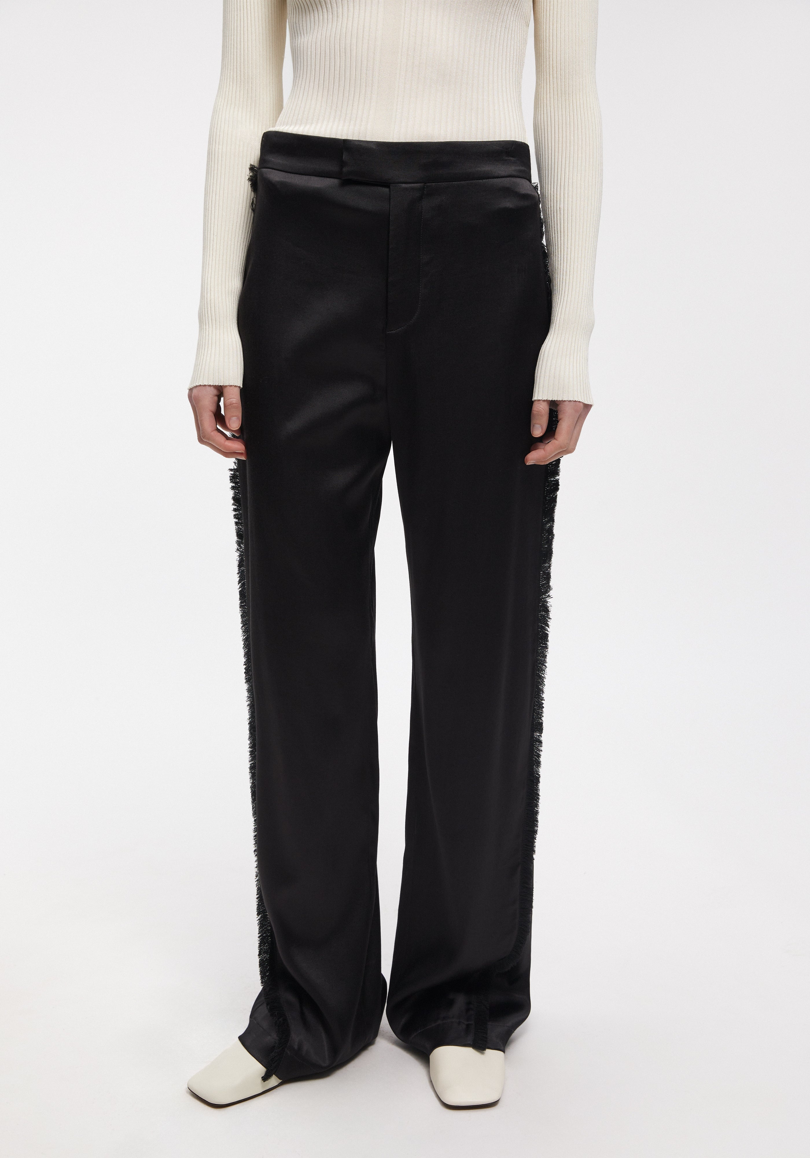 FJORD
Satin wide-leg pants with frayed seam - 2