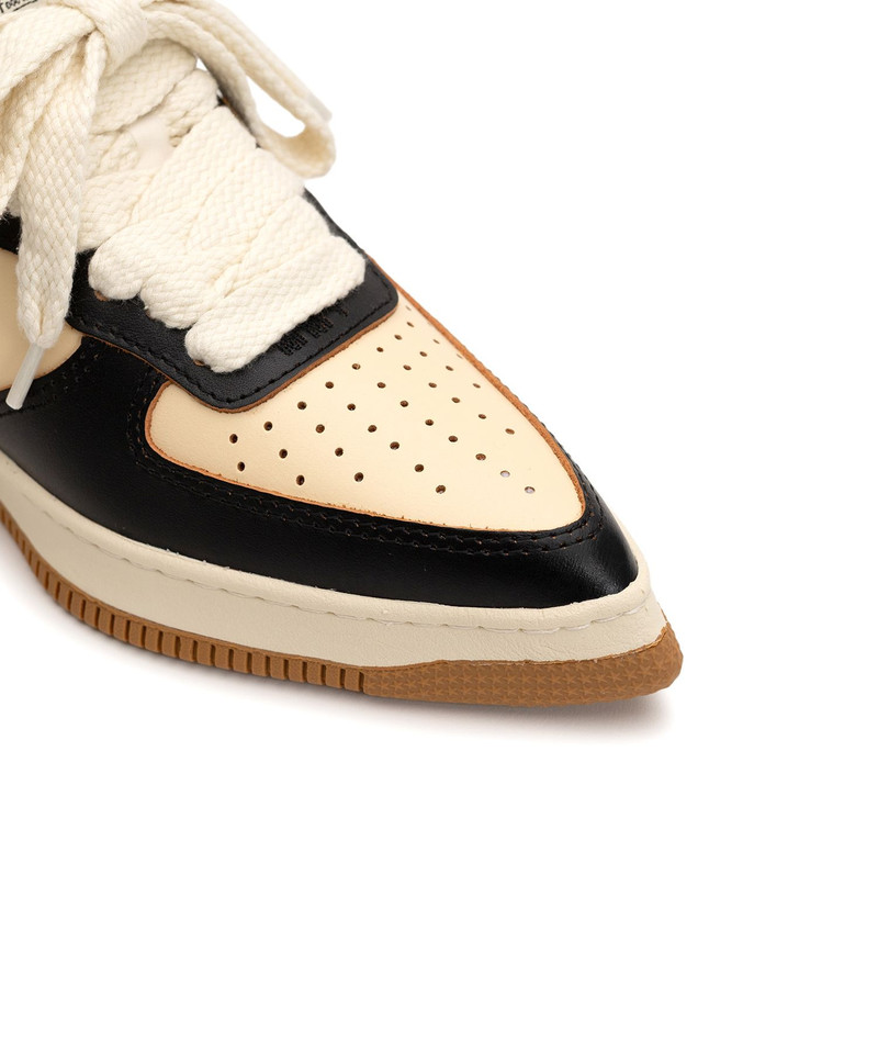 "ROSY" OG Sole Vintage Leather Low-top Sneaker 10