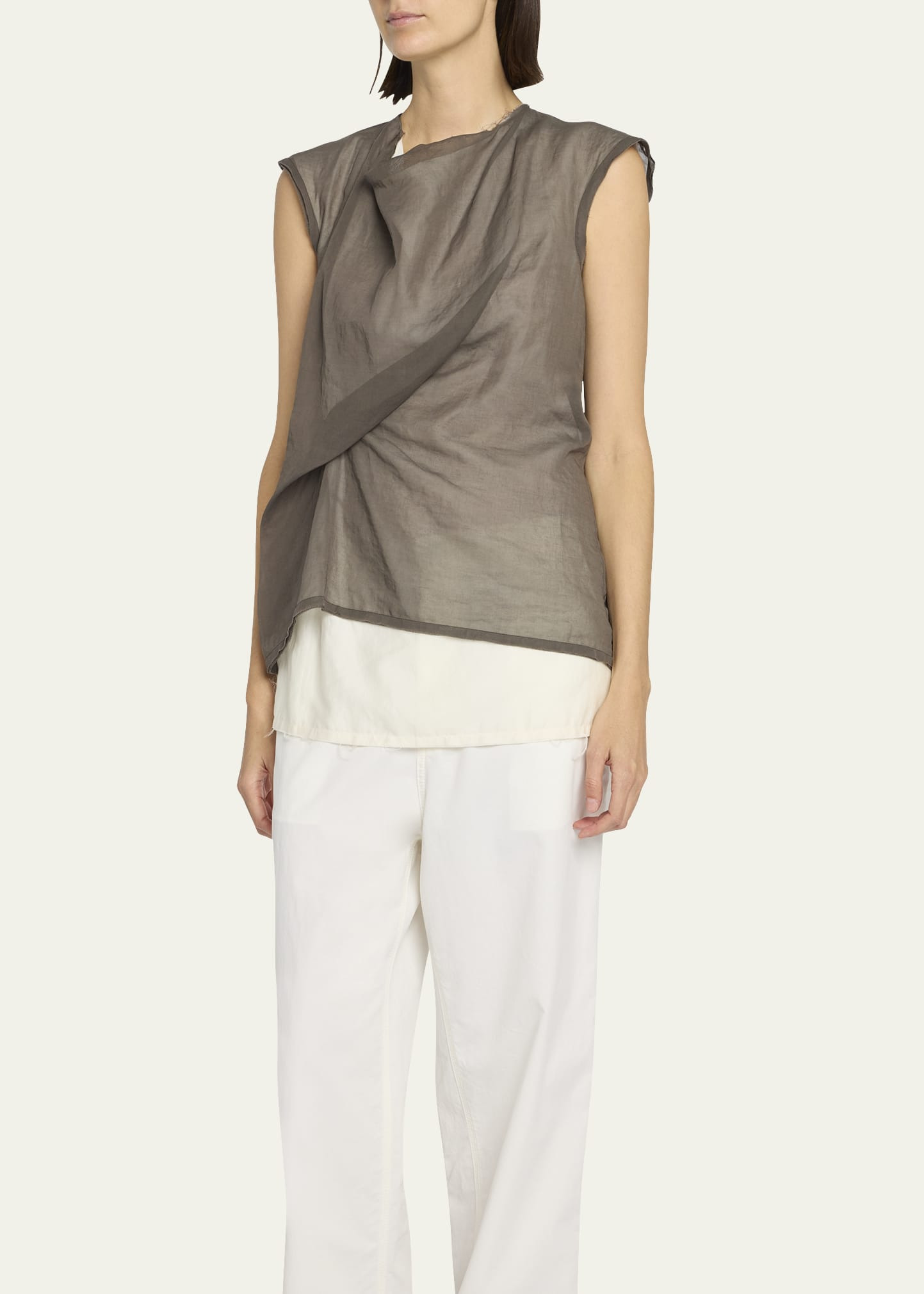 Inawa Draped Layered Sleeveless Top - 4