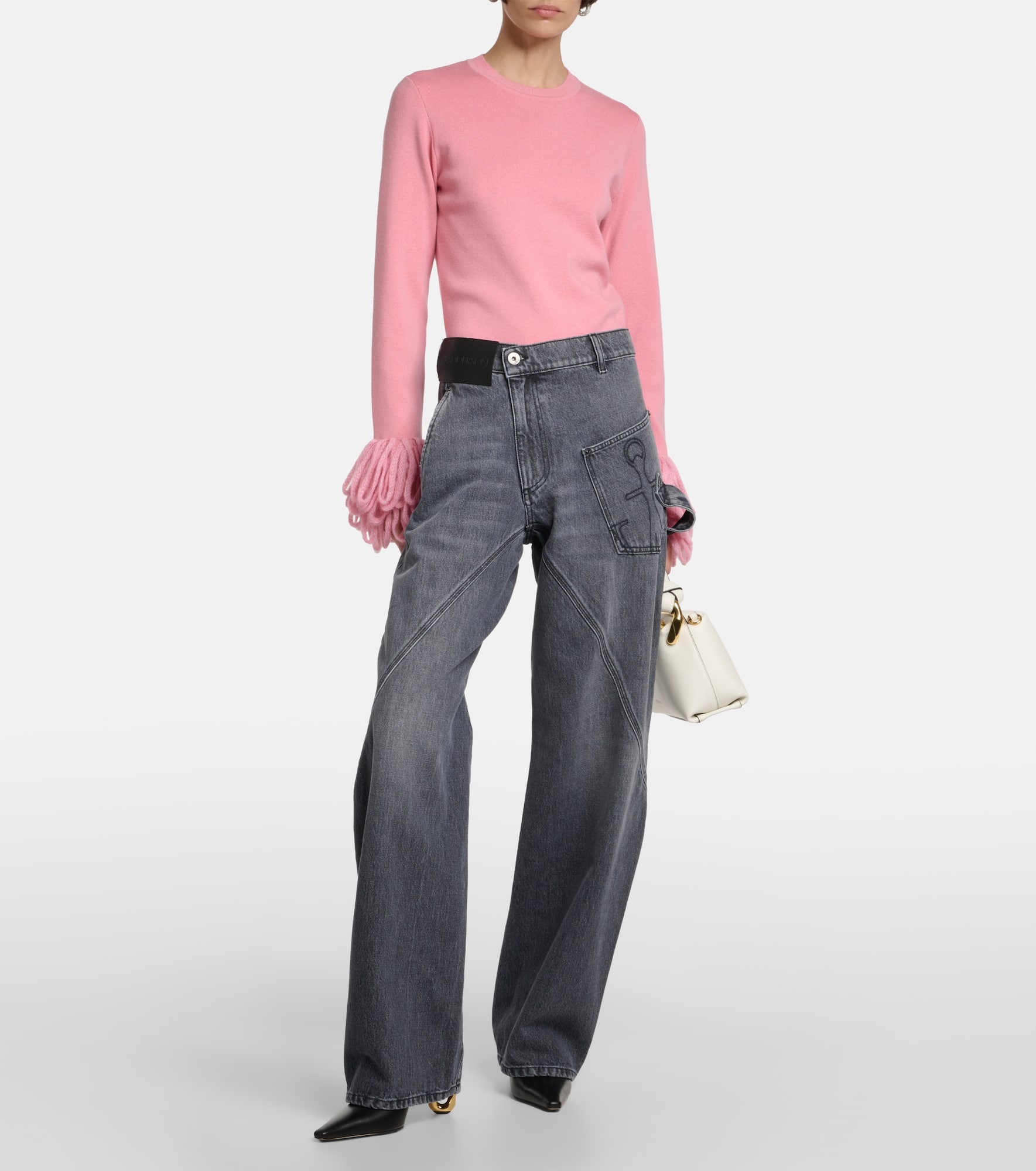 Twisted high-rise straight jeans - 2