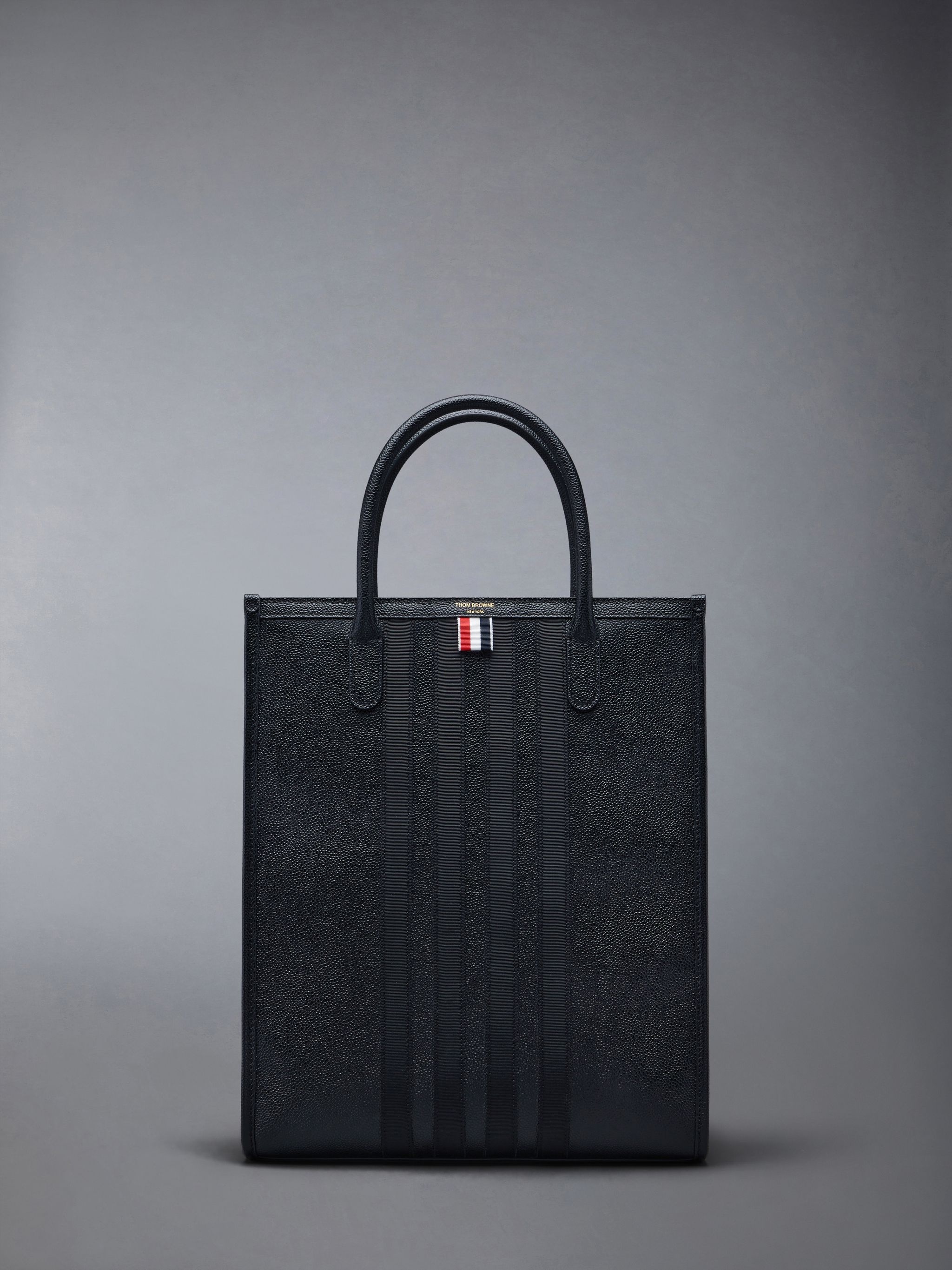 4-Bar leather tote bag - 1